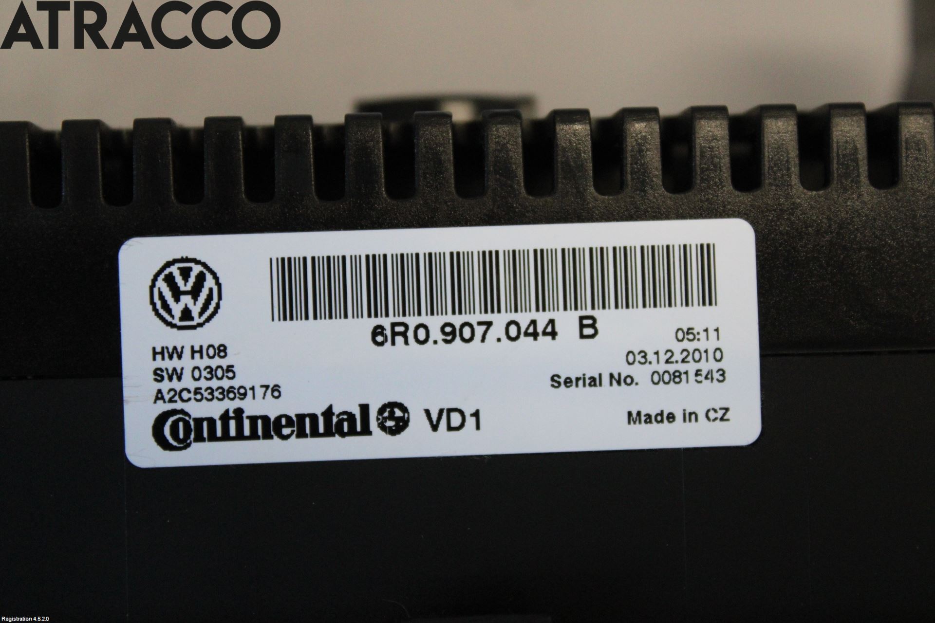 Volkswagen VW POLO 10-17 Varme Ac Betjening-Display