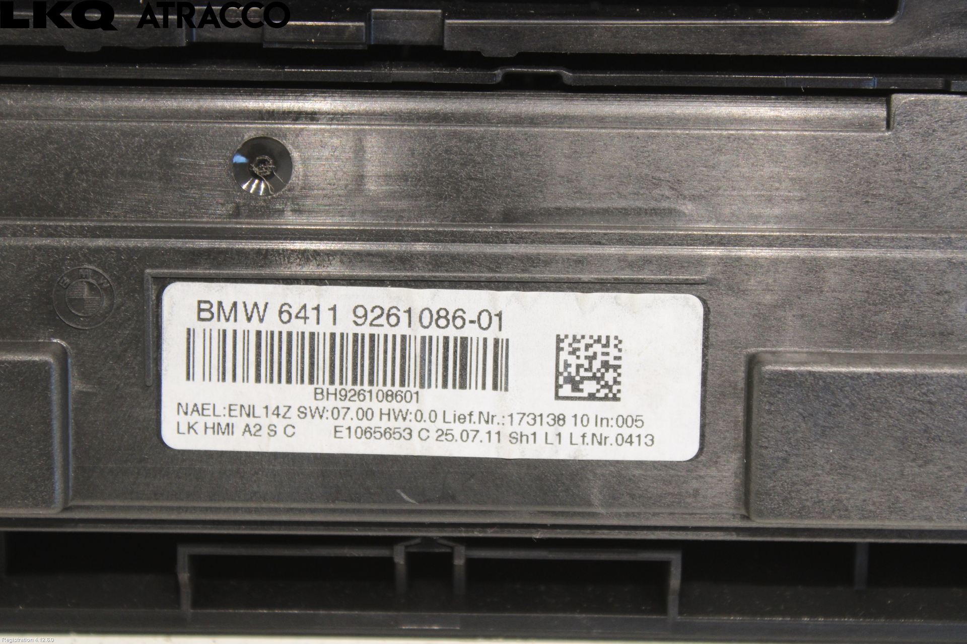 BMW 1 F20/F21 11-19 Varme Ac Betjening-Display