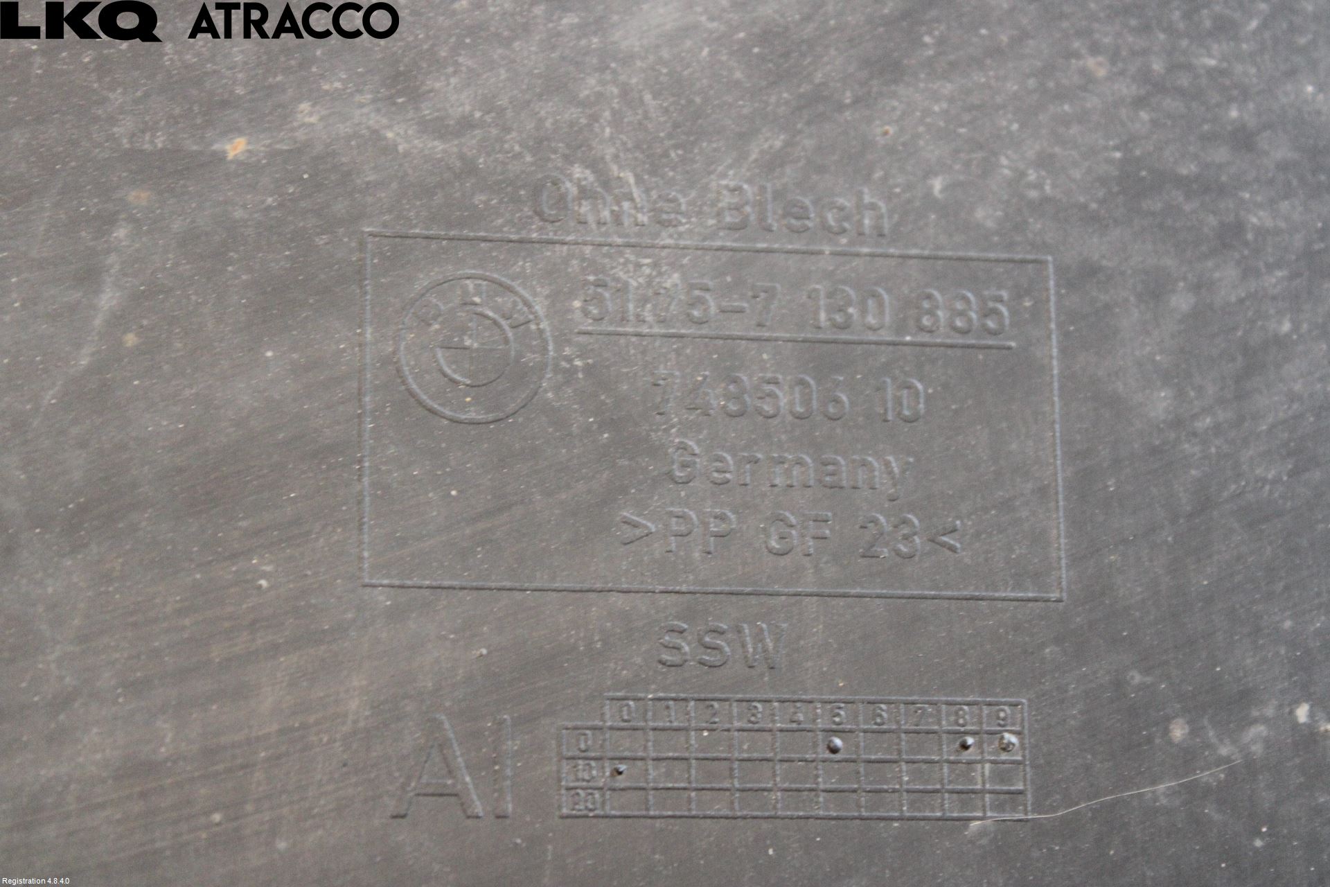 BMW X1 E84 10-15 Bunnplate U Motor-Gear-Dørk