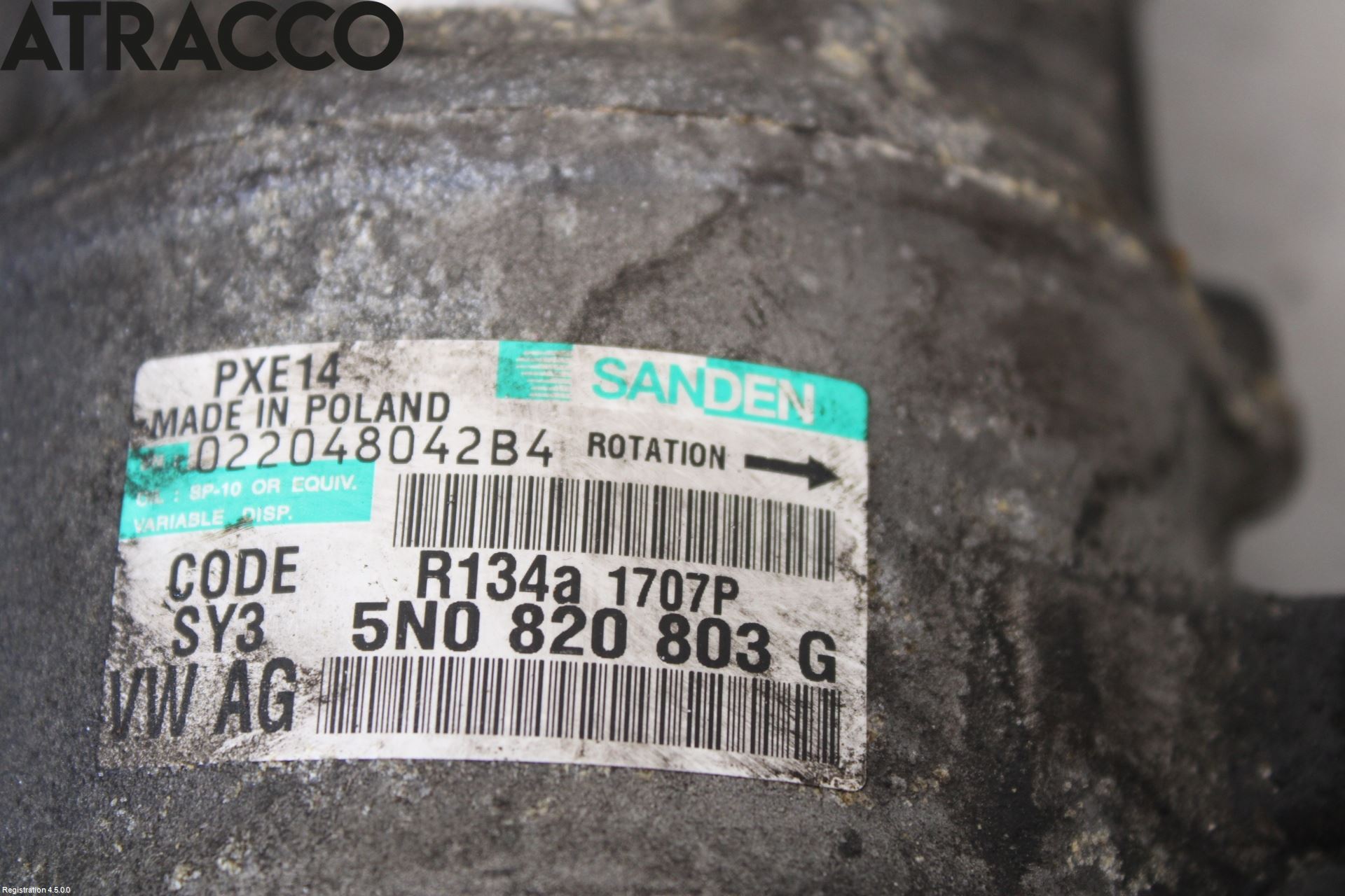 Volkswagen VW GOLF VI 09-13 Varme Ac Kompressor