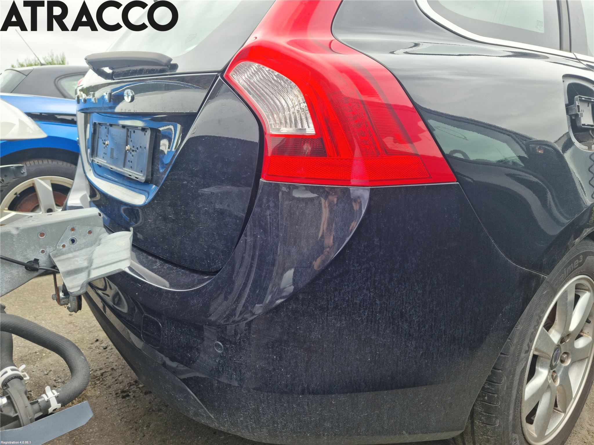 Volvo V60 11-13 Støtfanger Bak