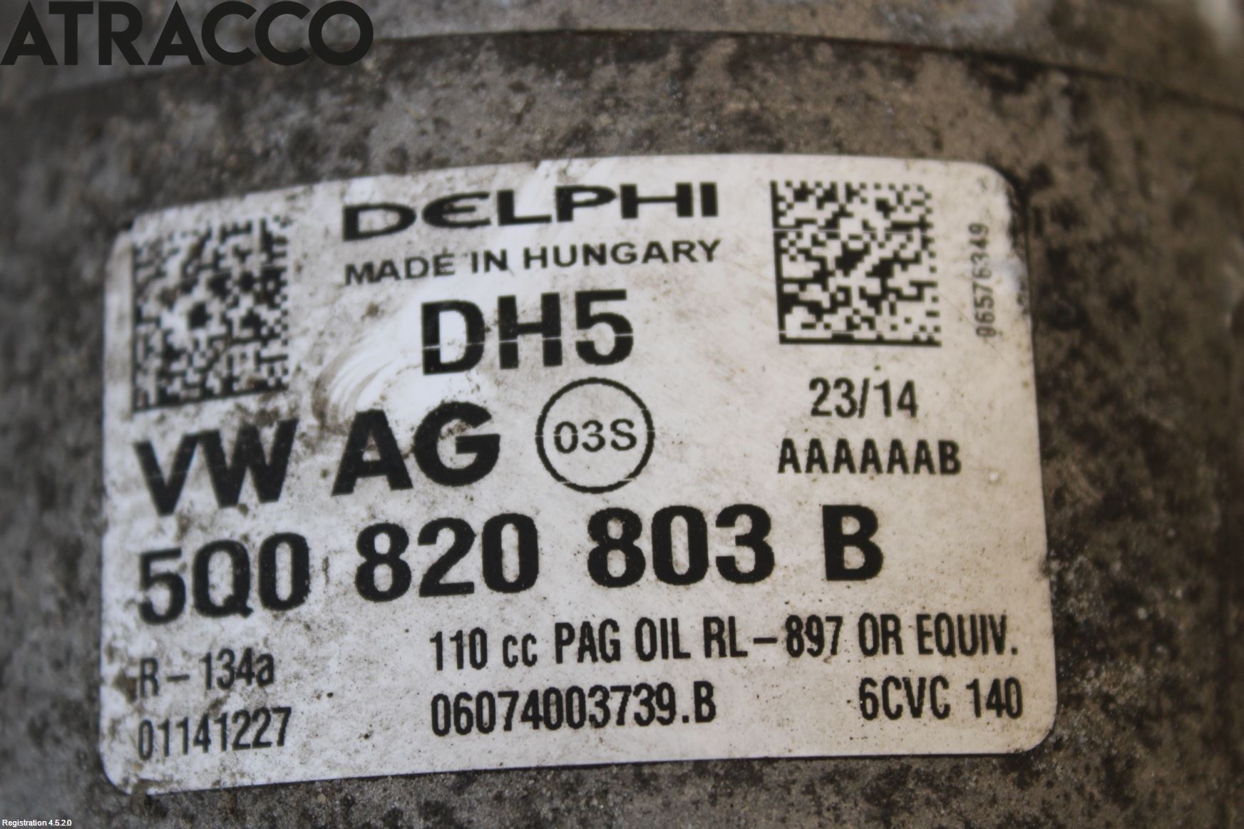 Skoda OCTAVIA (5E) 13-20 Varme Ac Kompressor