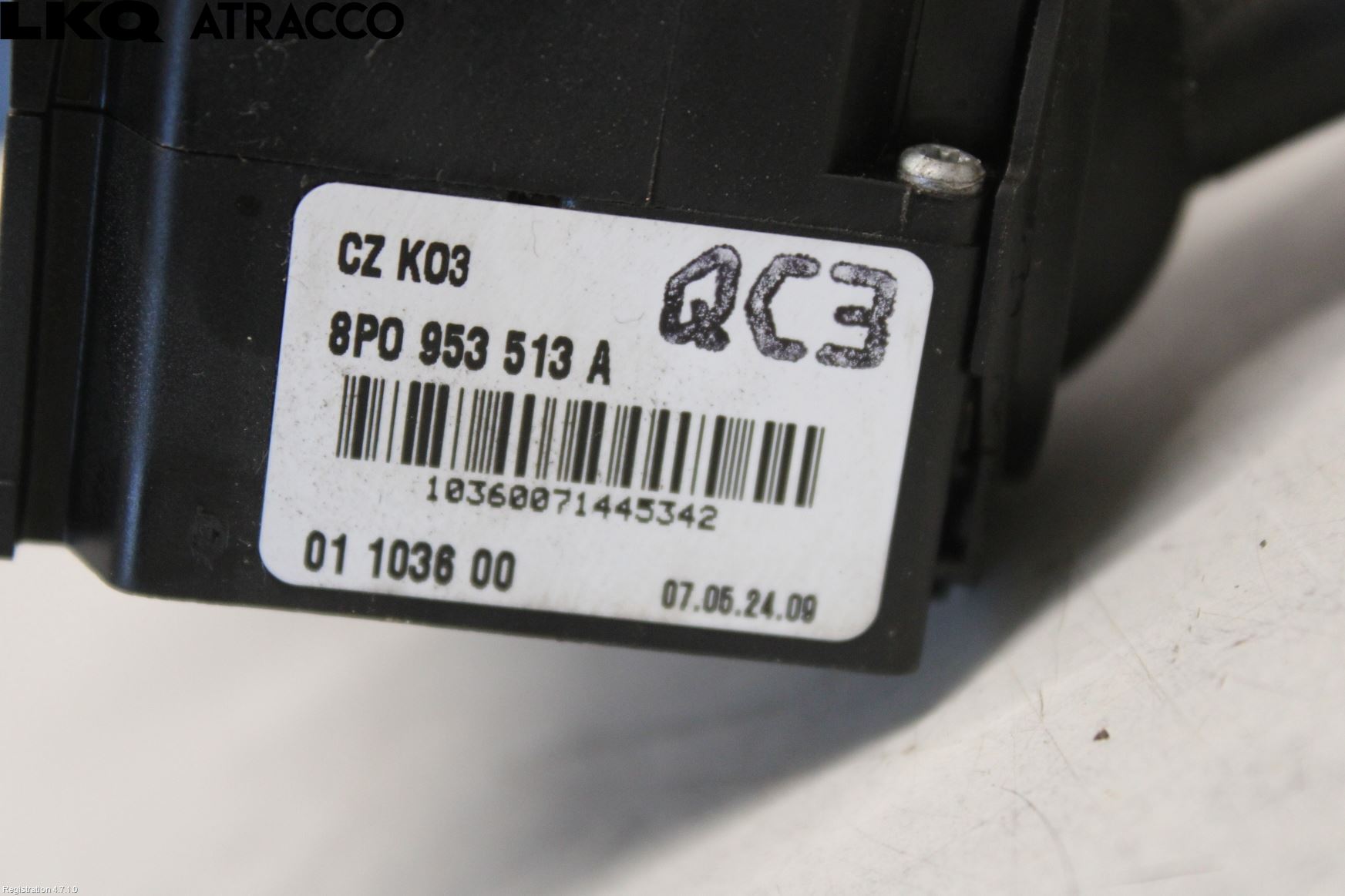 Audi A3/S3 05-13 Bryter Ratt Blinklys - Lys