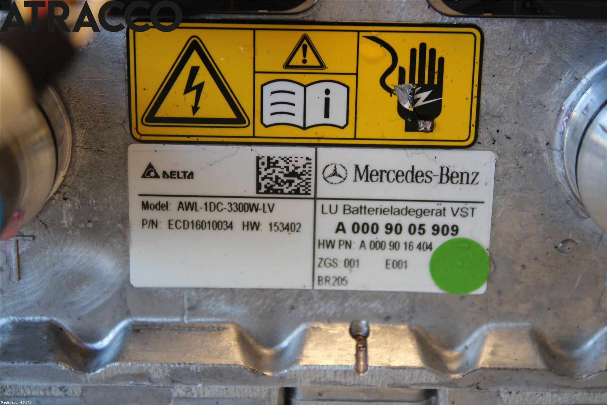 Mercedes-Benz MB C-KLASS (W205) 14-21 Batterilader Hybrid
