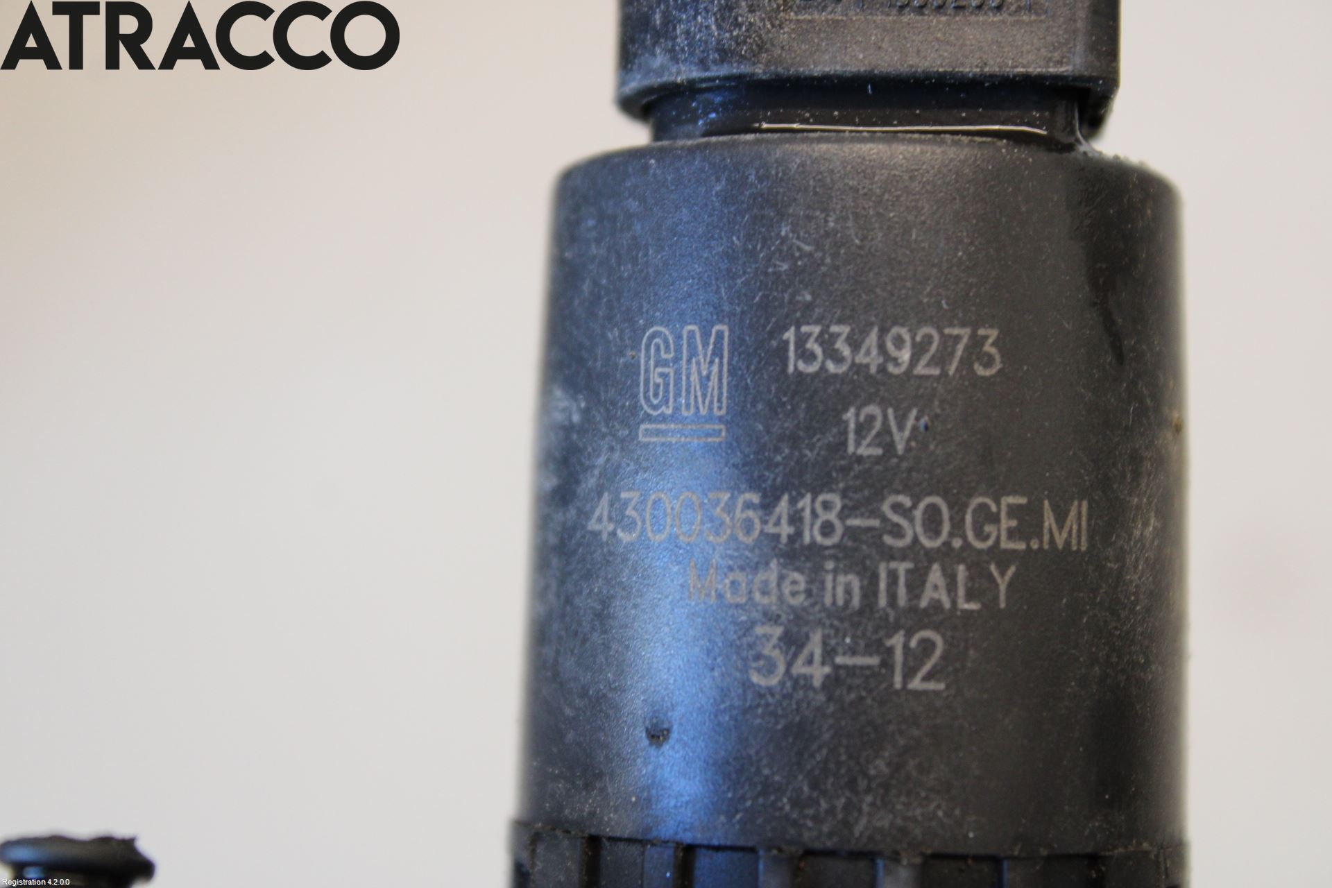 Opel ZAFIRA C 12-19 Spylerpumpe Frontrute