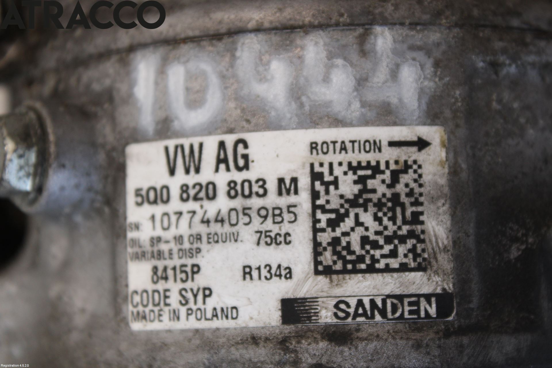 Volkswagen VW CRAFTER II / E-CRAFTER 17- Varme Ac Kompressor