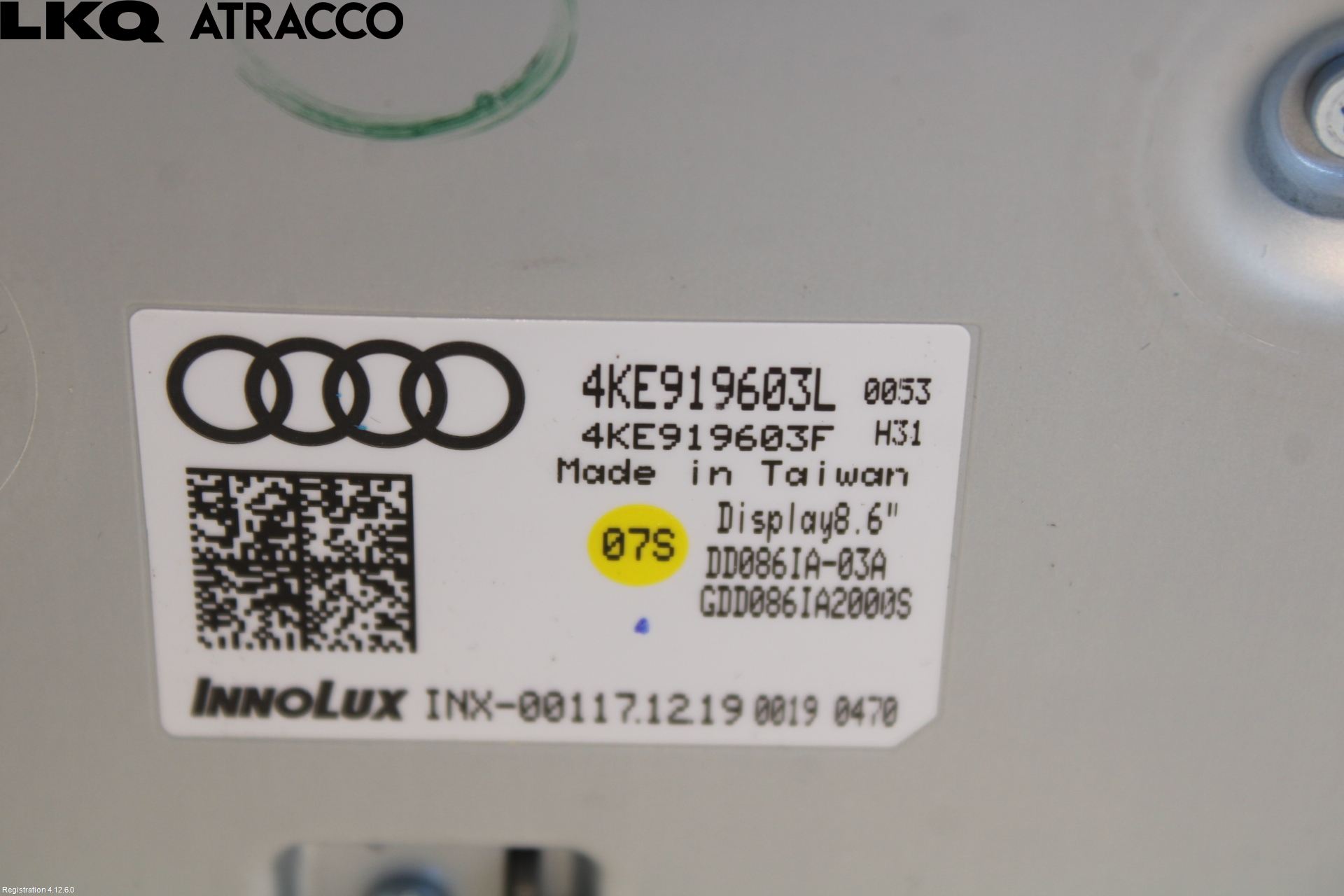 Audi E-TRON, S GE 19- Multifunktionsdisplay