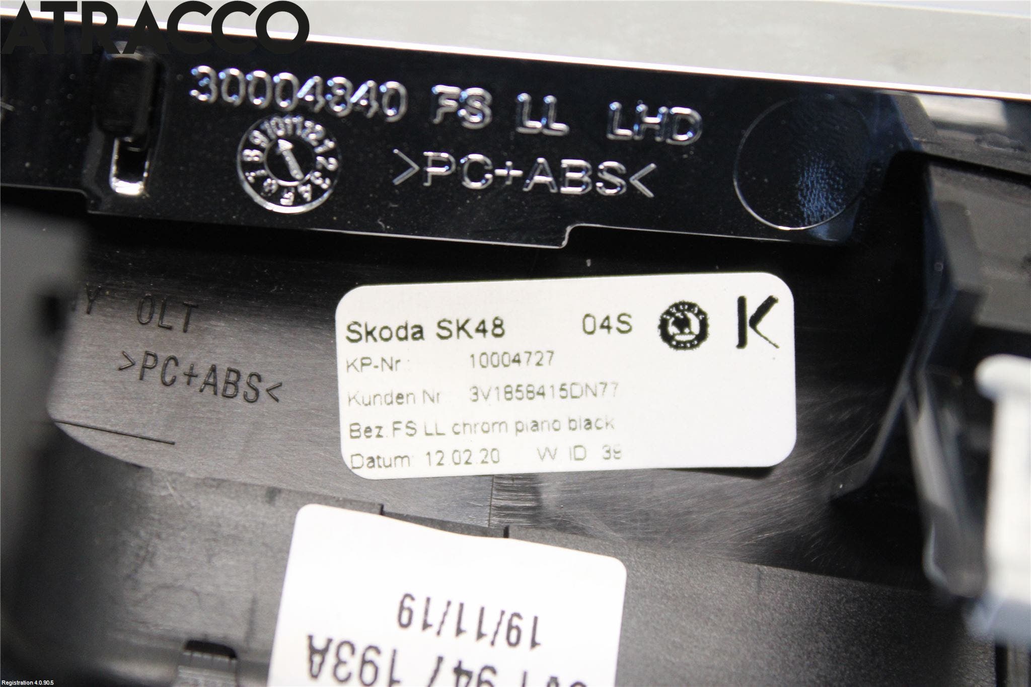 Skoda SUPERB 16-24 Innr Dekor Instrbord