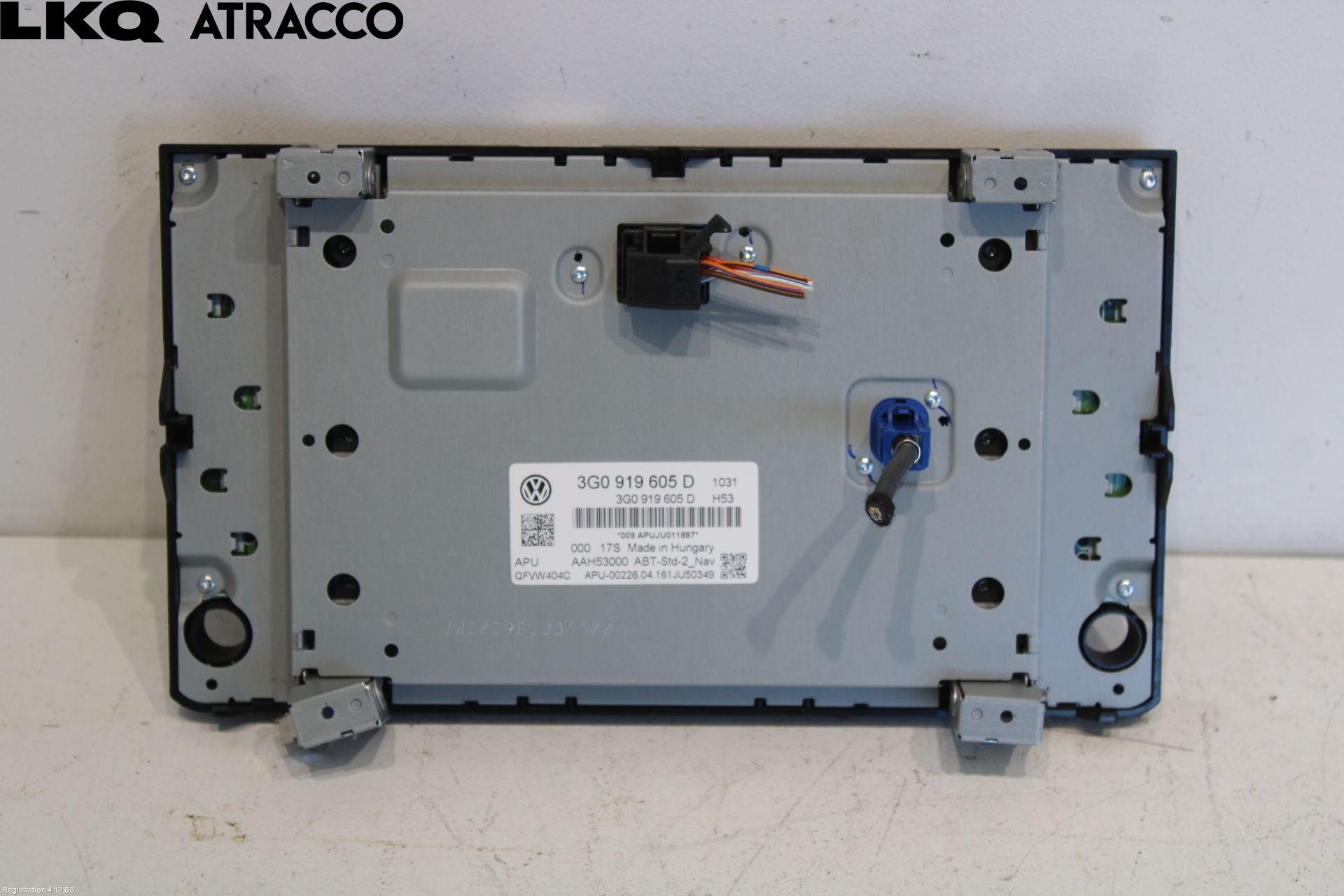 Volkswagen VW GOLF / E-GOLF VII 13-20 Multifunktionsdisplay