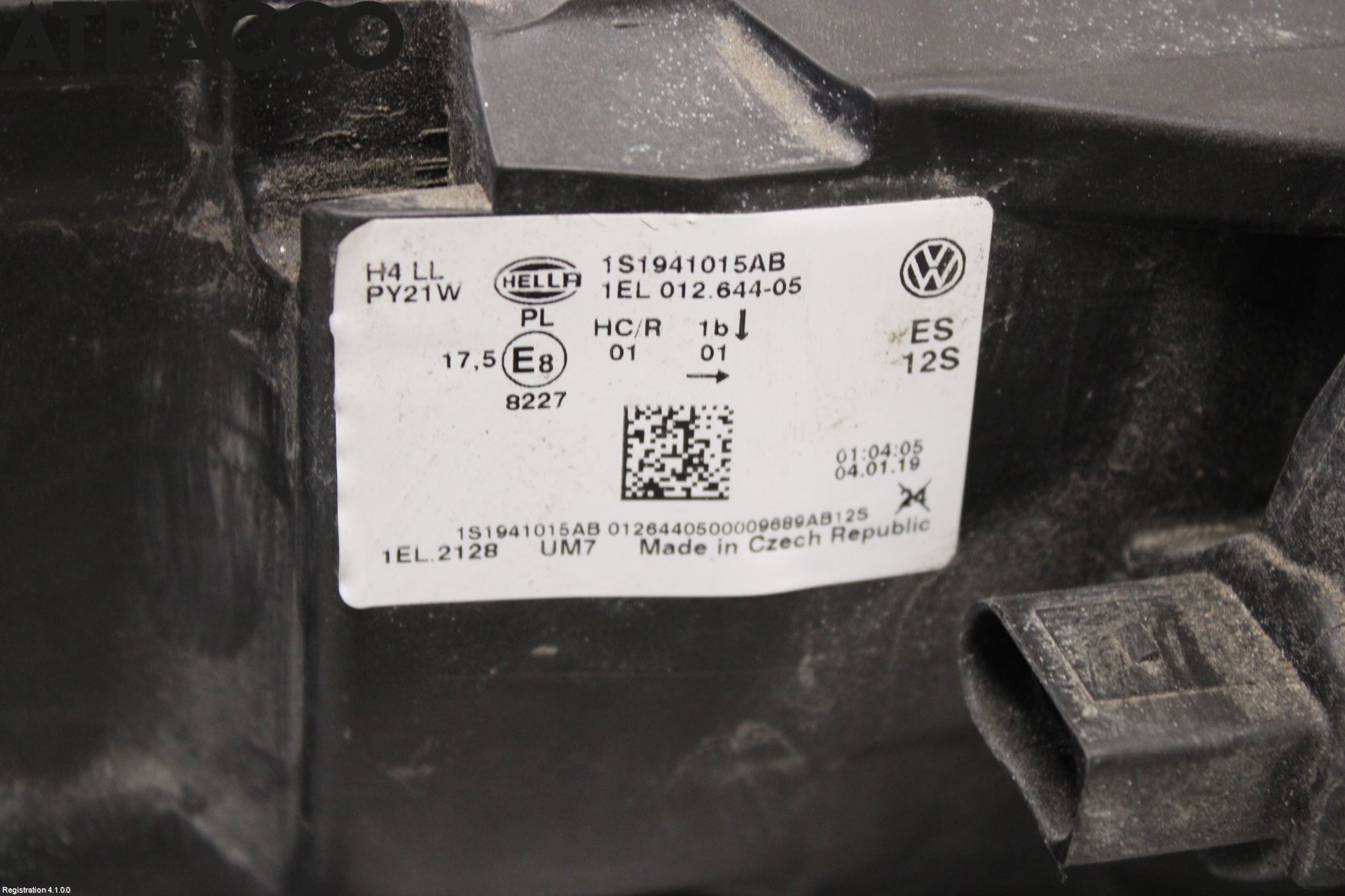 Volkswagen VW UP! / E-UP! Frontlykt Venstre