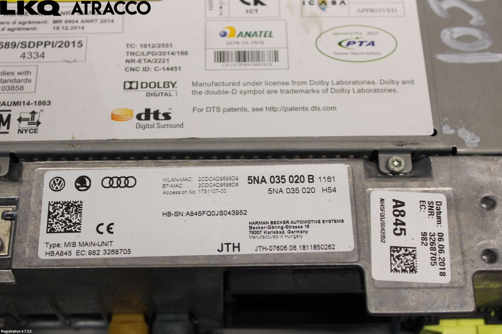 Volkswagen VW GOLF / E-GOLF VII 13-20 Gps Navigator