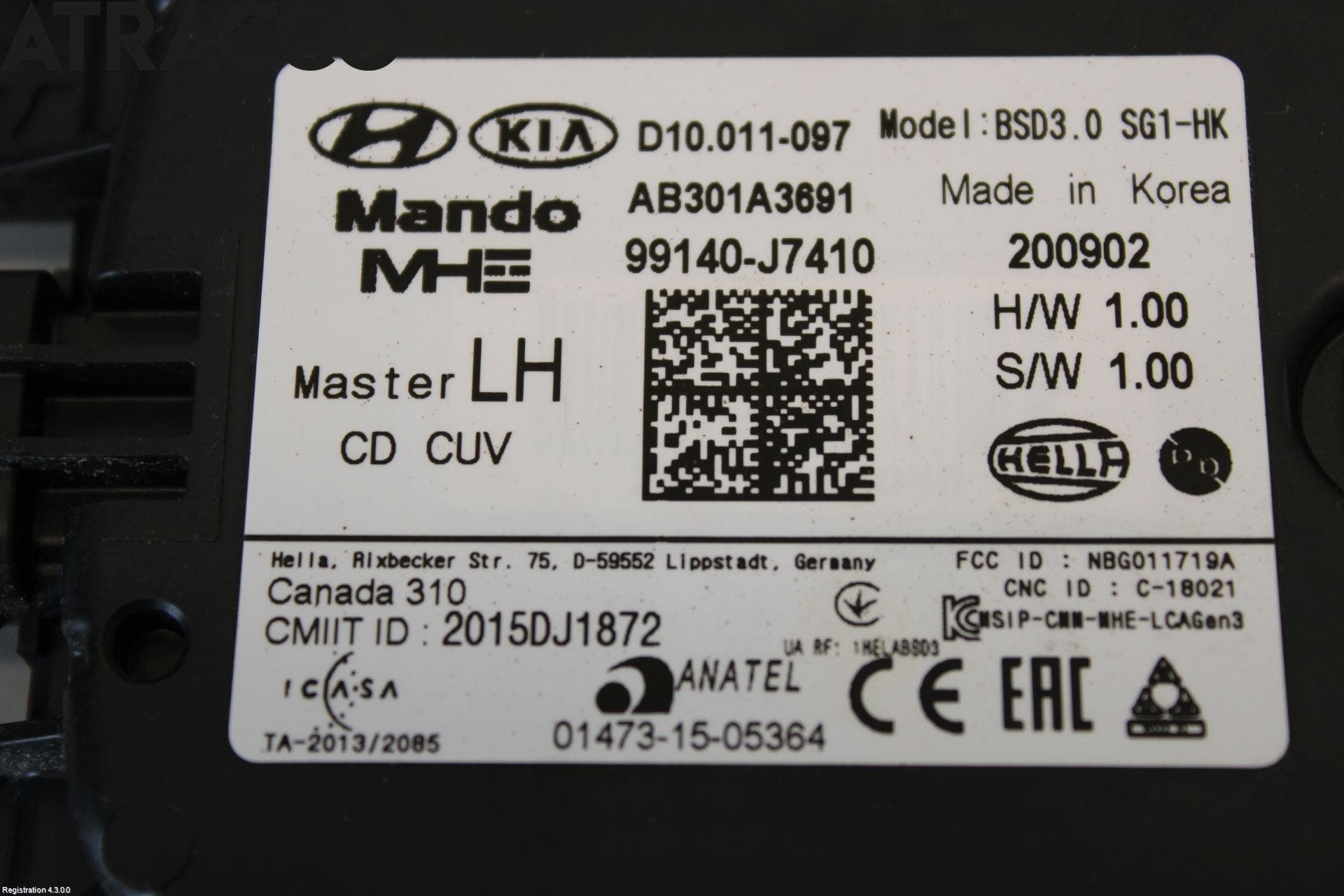 Kia XCEED 19- Sensor Kollisjonsbeskyttelse