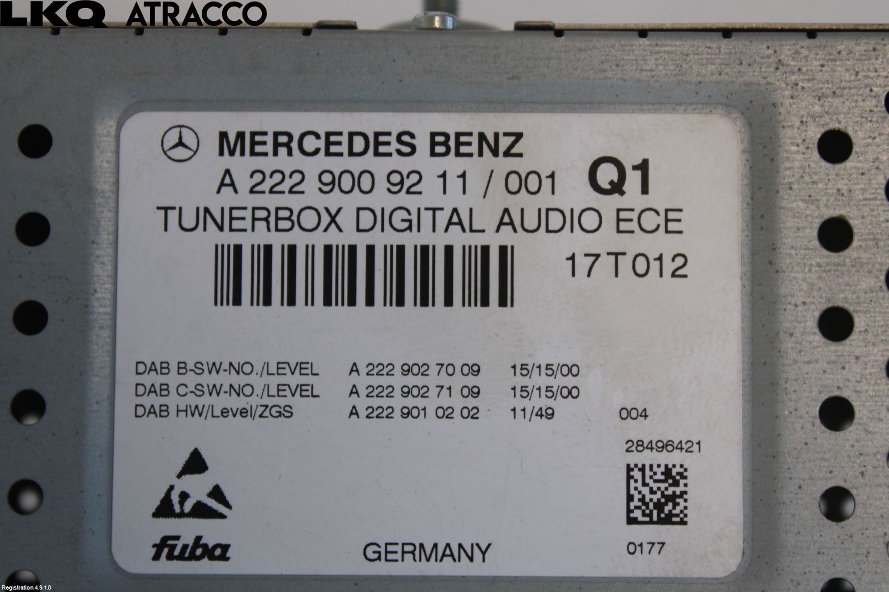 Mercedes-Benz MB B-KLASS (W246/W242) 12-19 Stereo Radio Øvrig