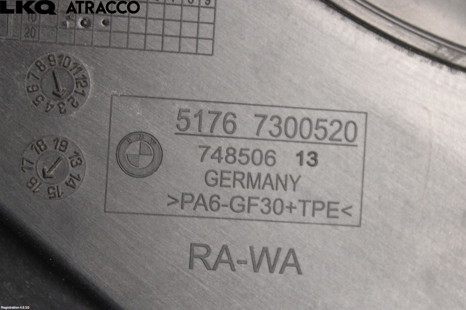 BMW 2 F45 Active Tourer 14-21 Visker Deksel-Grill-Under Frr