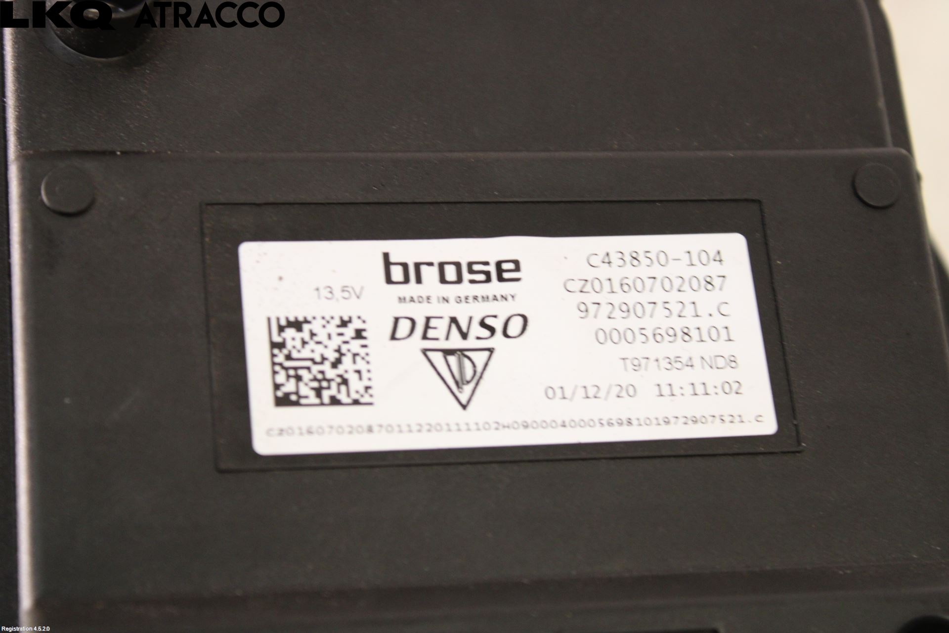 Porsche TAYCAN 20- Varmeapparat Viftemotor