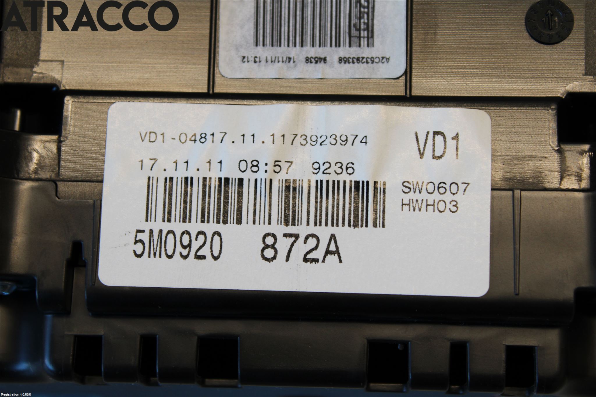 Volkswagen VW GOLF PLUS/CROSS GOLF 04-14 Instr Kombinert