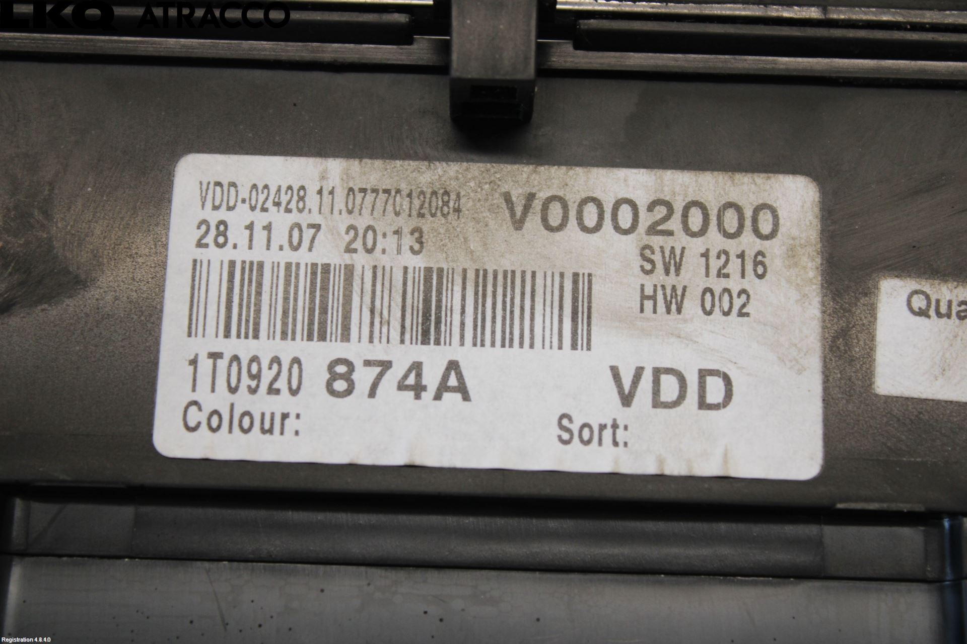 Volkswagen VW TOURAN 03-10 Instr Kombinert