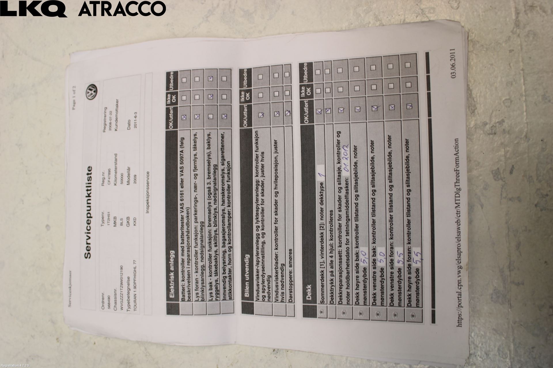 Volkswagen VW TOURAN 03-10 Motor Diesel