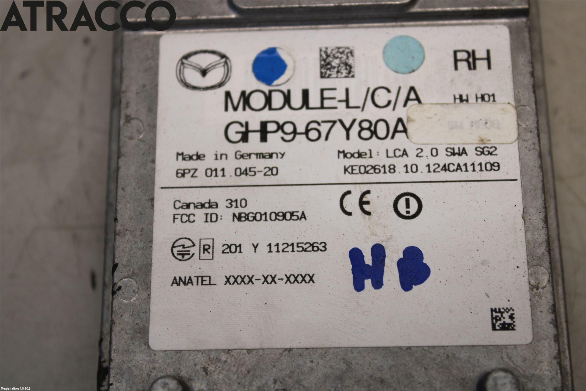 Mazda 6 13- Sensor Kollisjonsbeskyttelse