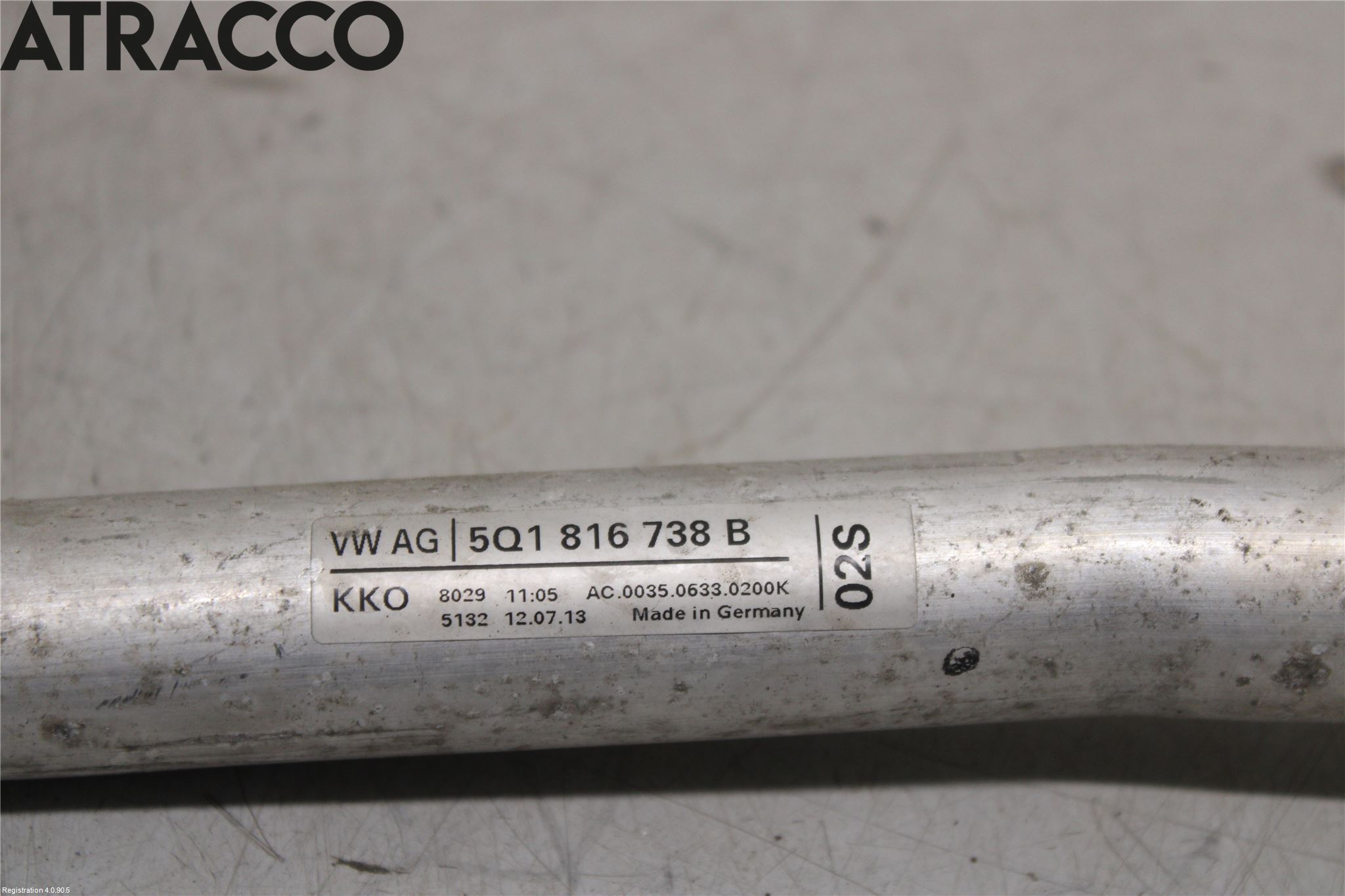 Volkswagen VW GOLF / E-GOLF VII 13-20 Varme Ac Slange - Rør