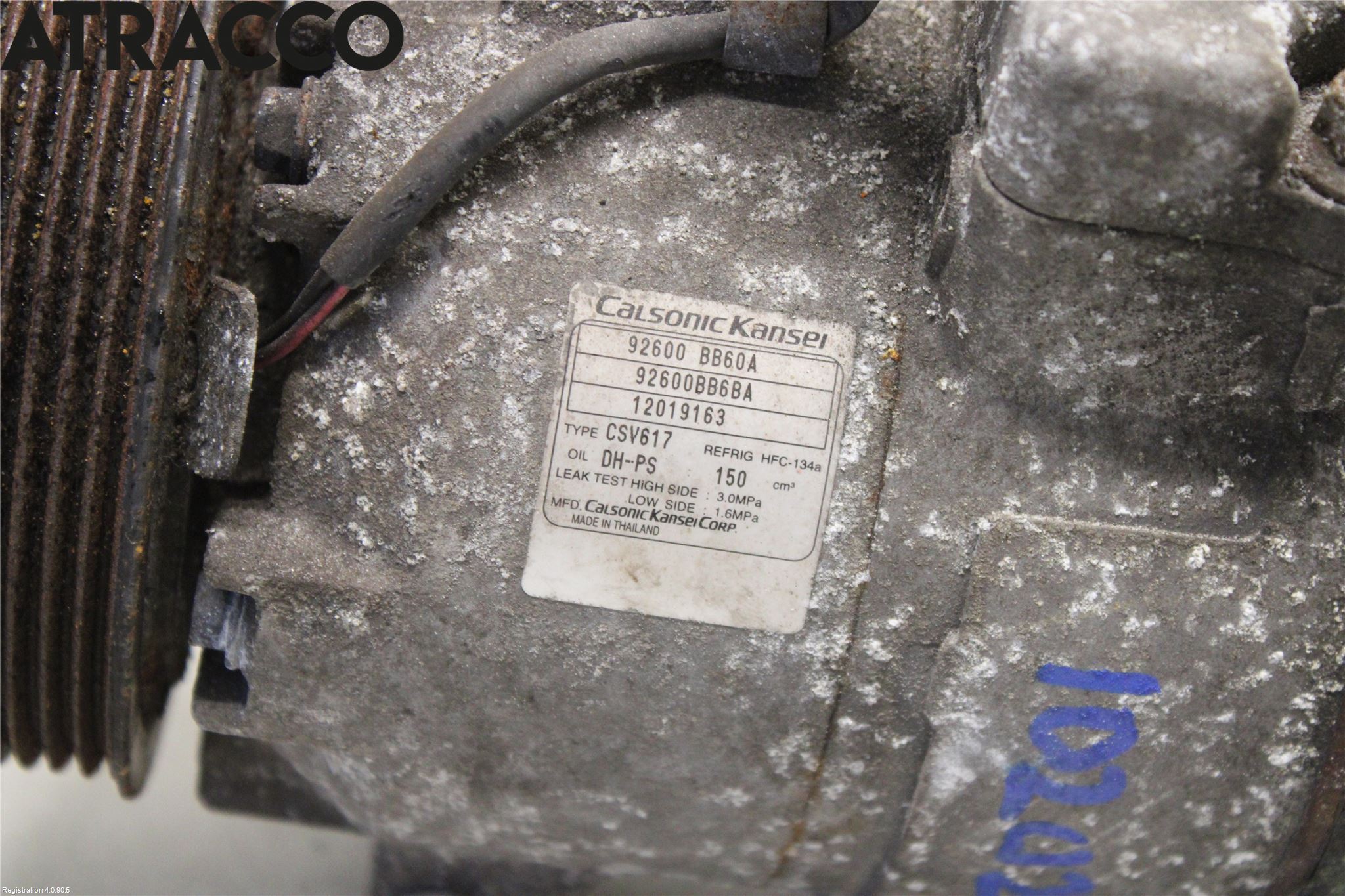 Nissan QASHQAI+2  10-14 Varme Ac Kompressor