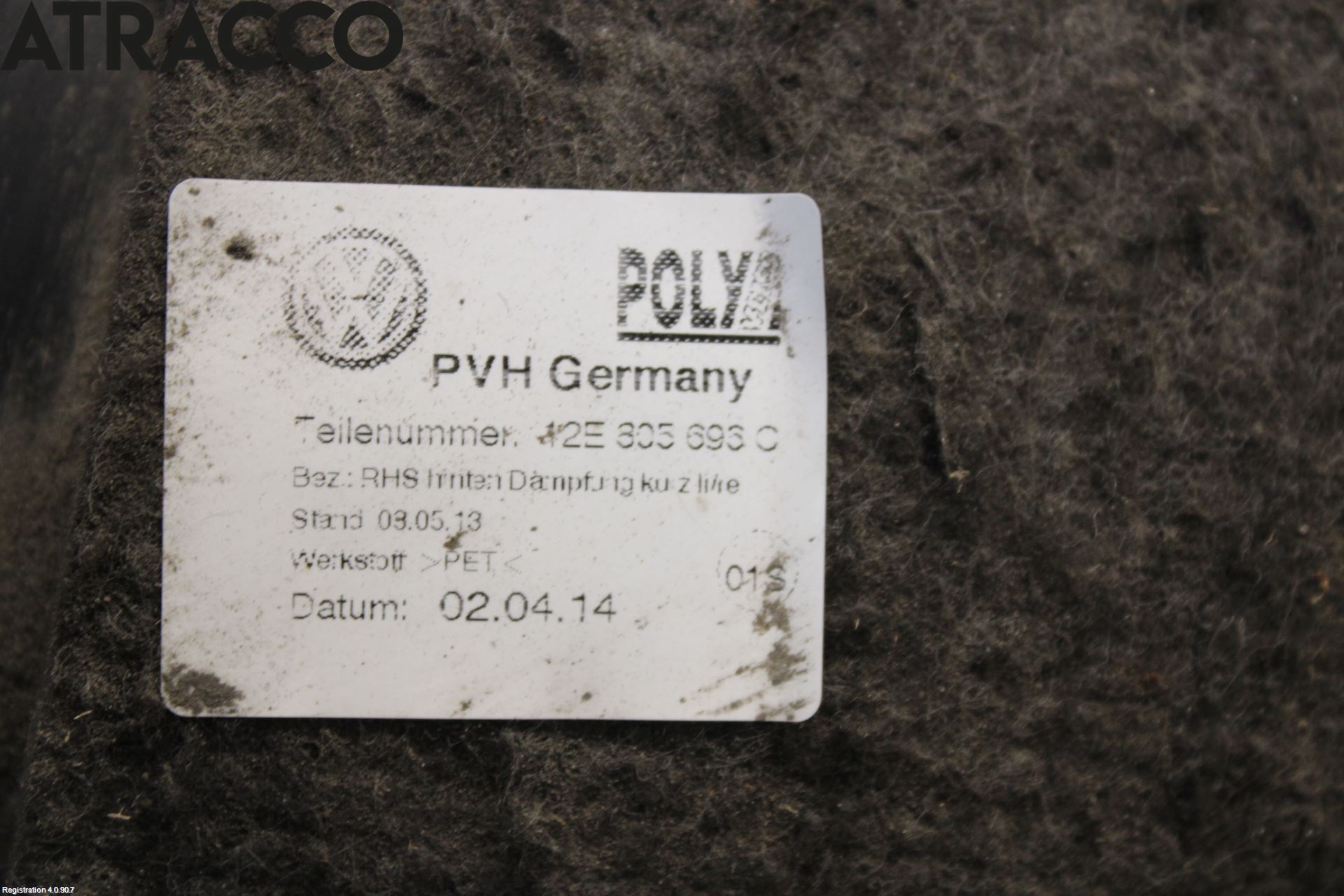 Volkswagen VW UP! / E-UP! Skjerm Indre