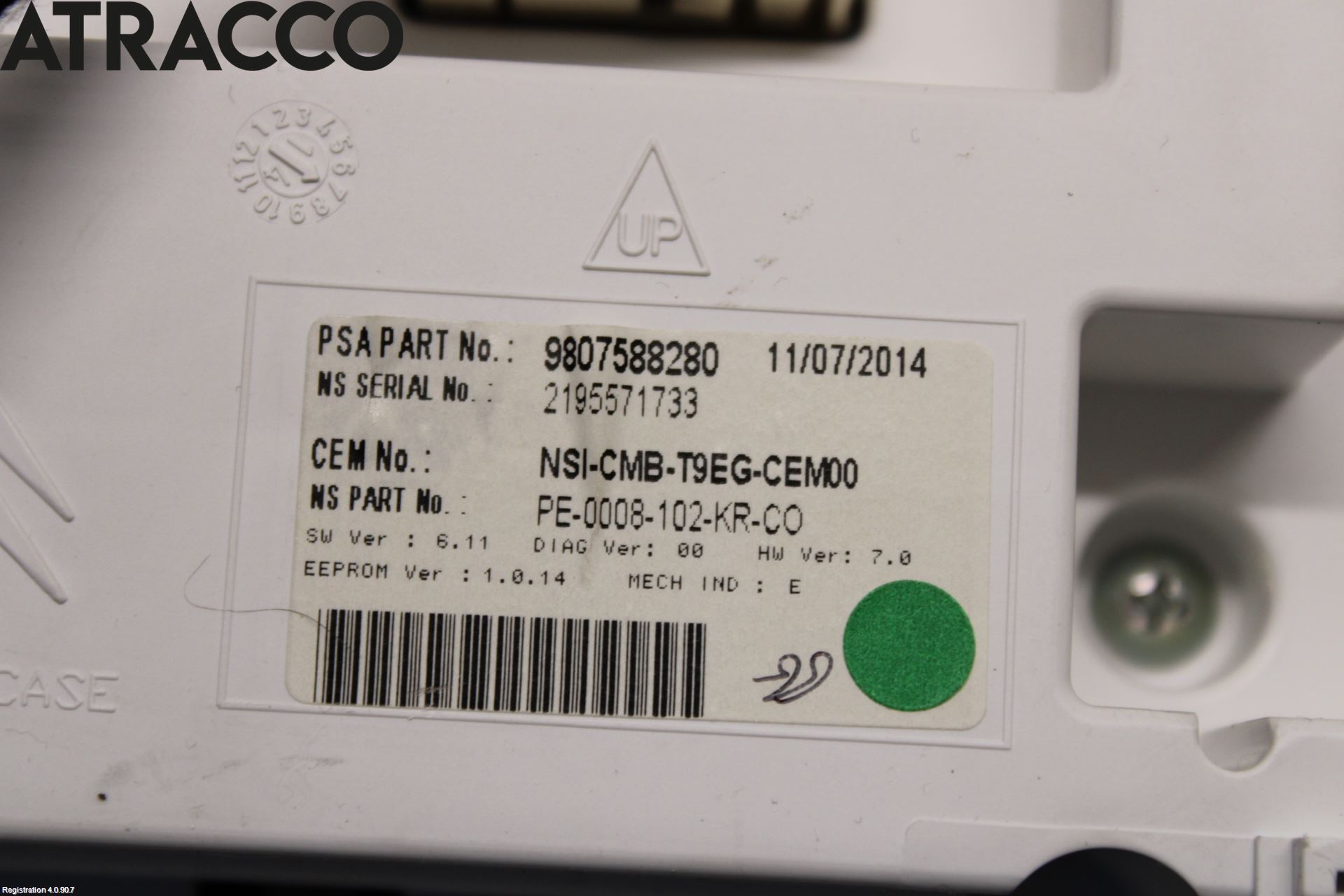 Peugeot 308 14-21 Instr Kombinert