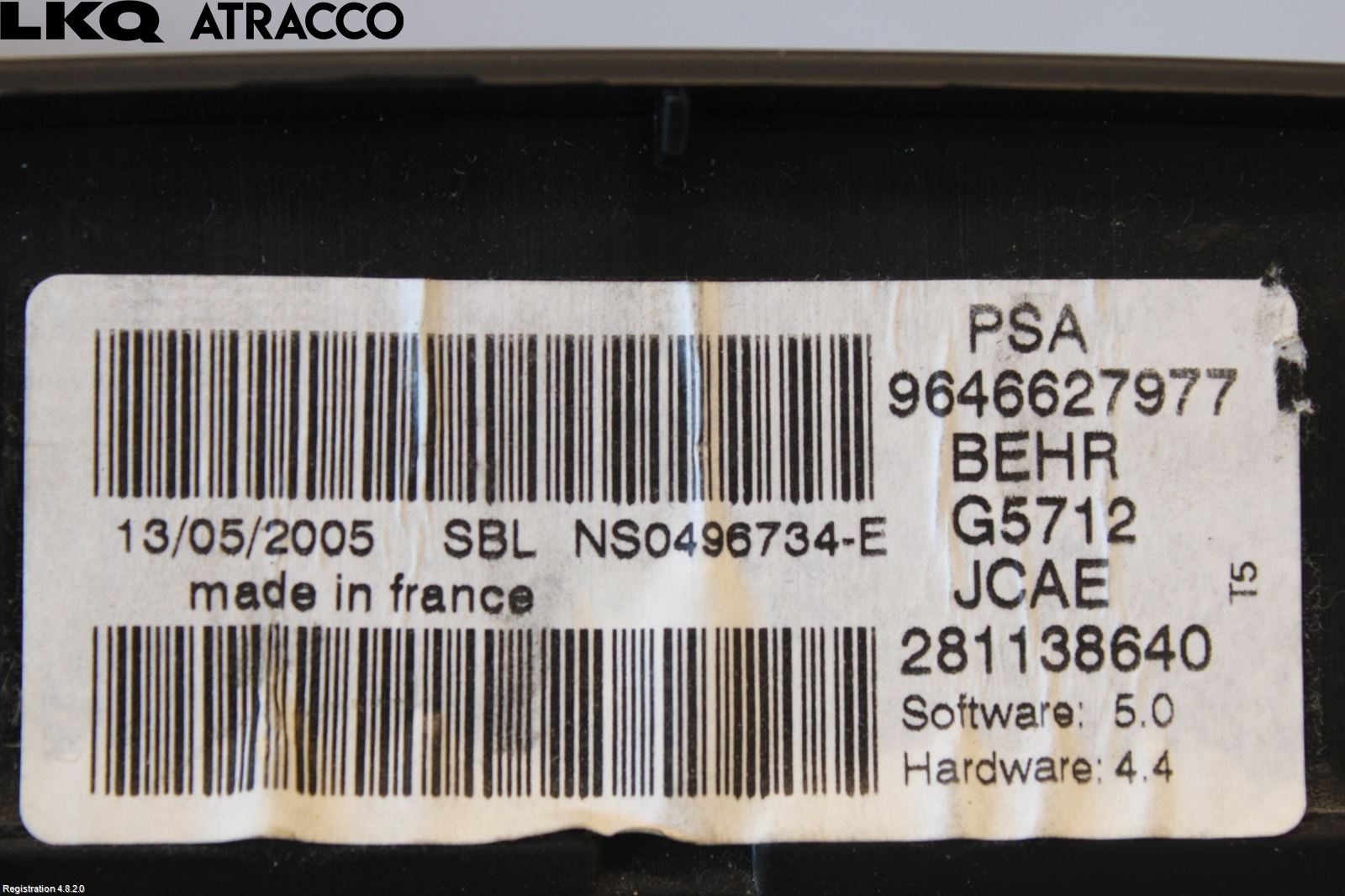 Peugeot 307     01-05 Varme Ac Betjening-Display