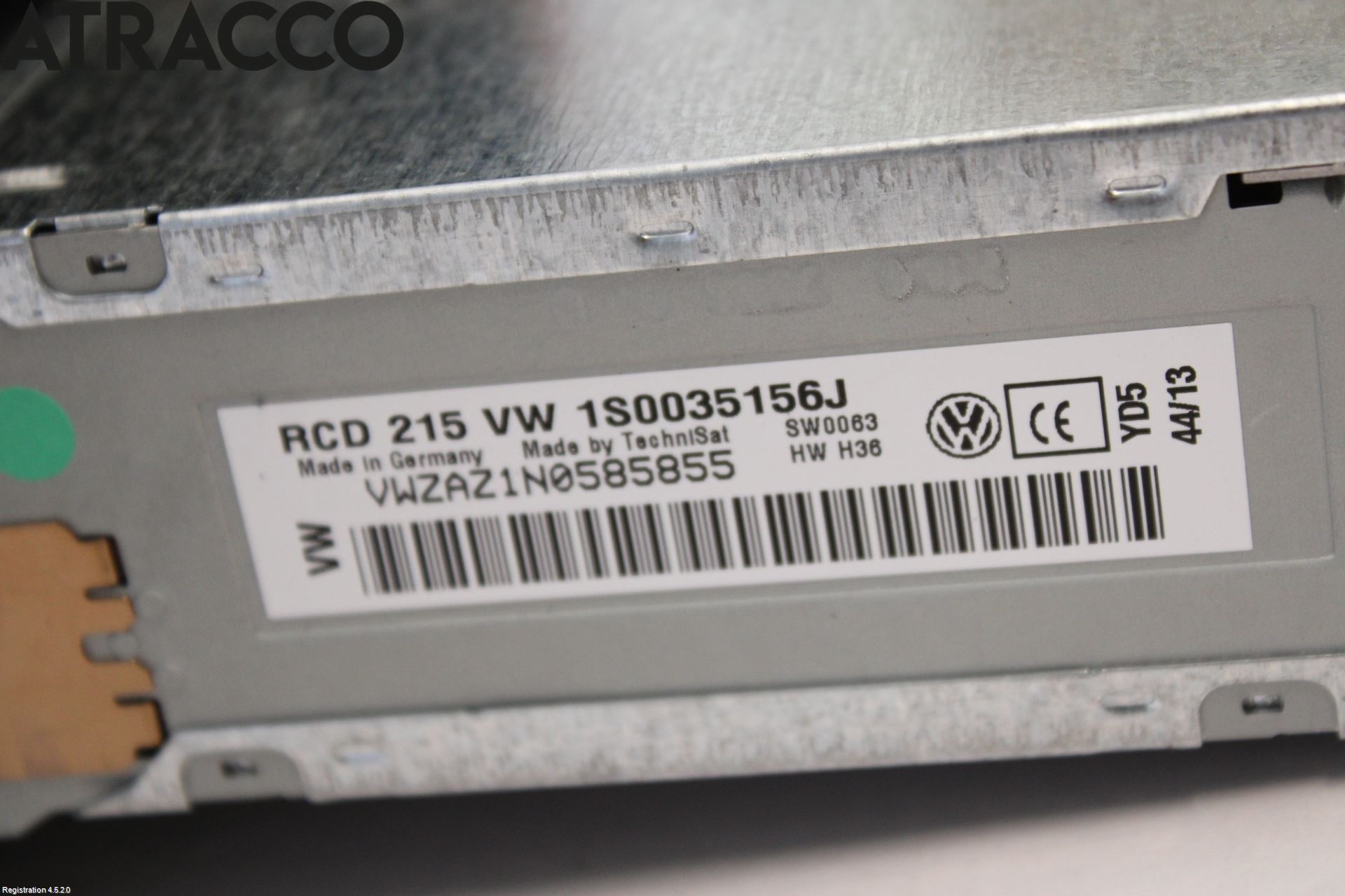 Volkswagen VW UP! / E-UP! Stereo Radio Med Cd