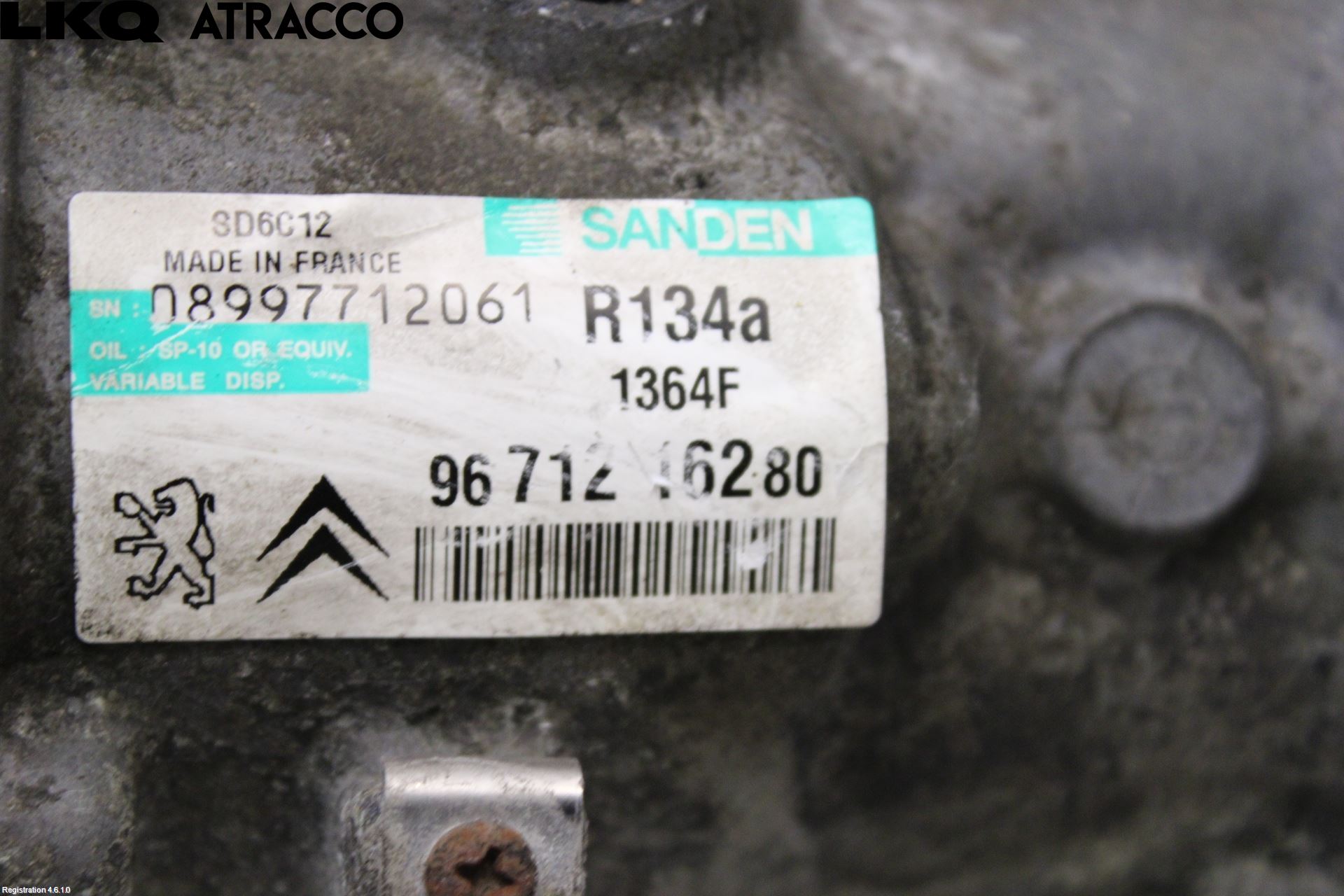 Citroen BERLINGO 08-18 Varme Ac Kompressor