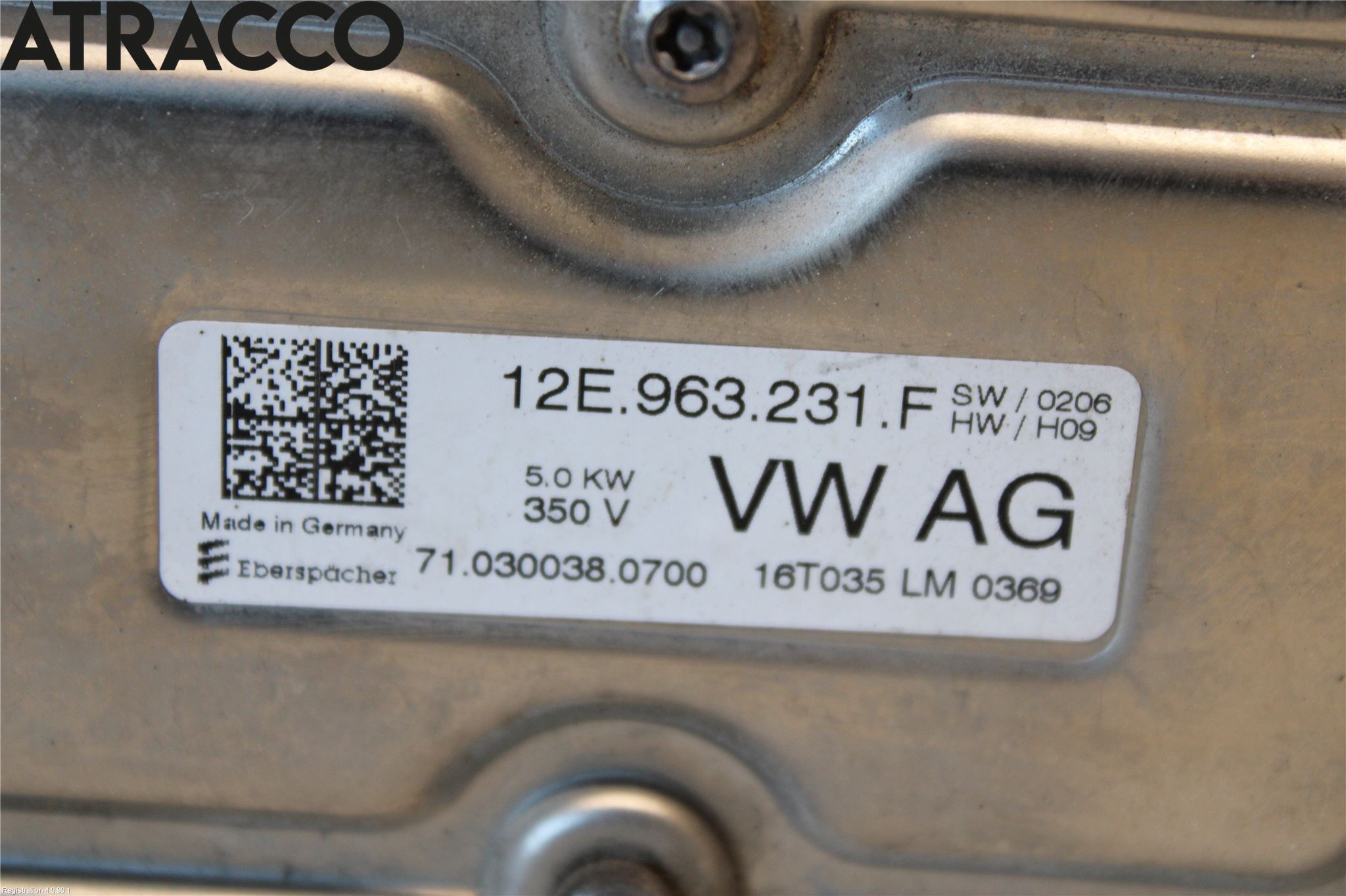 Volkswagen VW GOLF / E-GOLF VII 13-20 Motorvarmer Elektrisk