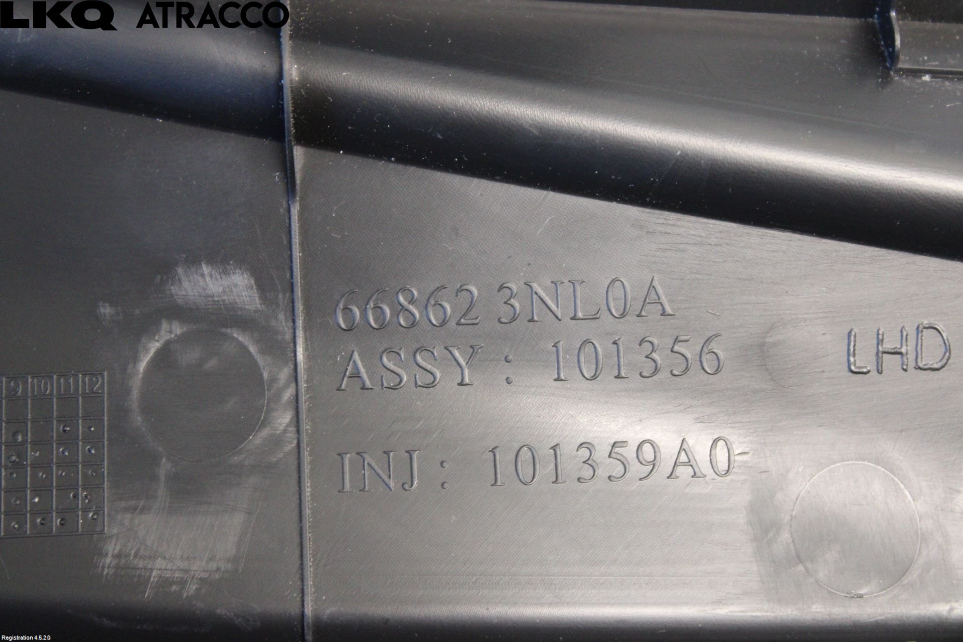 Nissan LEAF 11-17 Visker Deksel-Grill-Under Frr