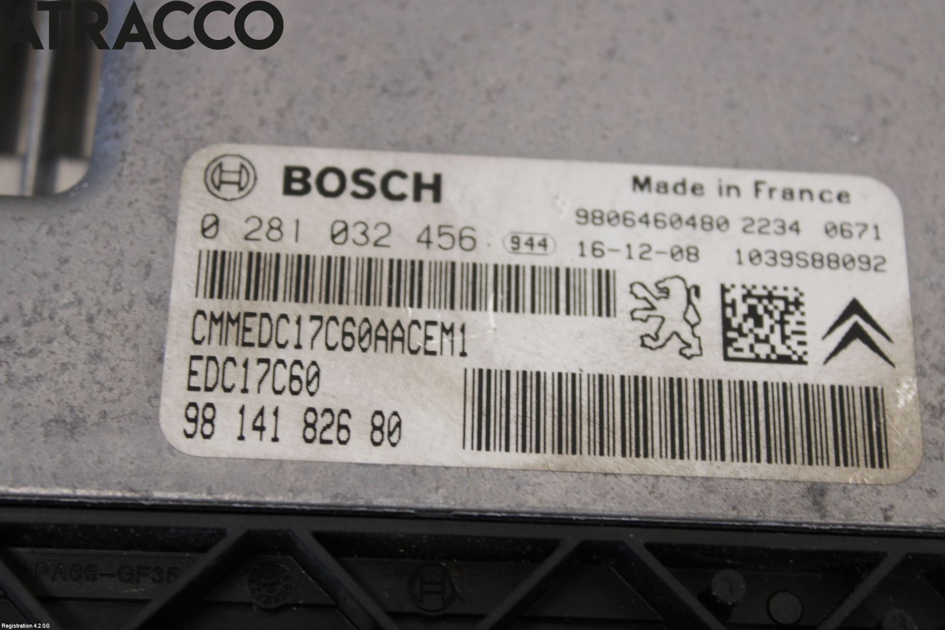 Citroen BERLINGO 08-18 Styreenhet Innsprøytning