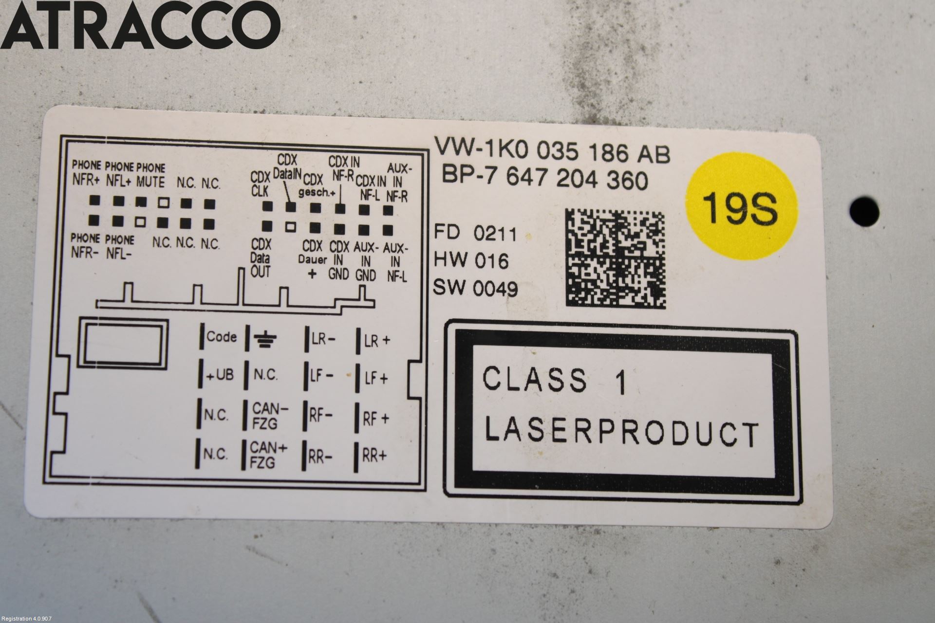 Volkswagen VW JETTA V 06-10 Stereo Radio Med Cd