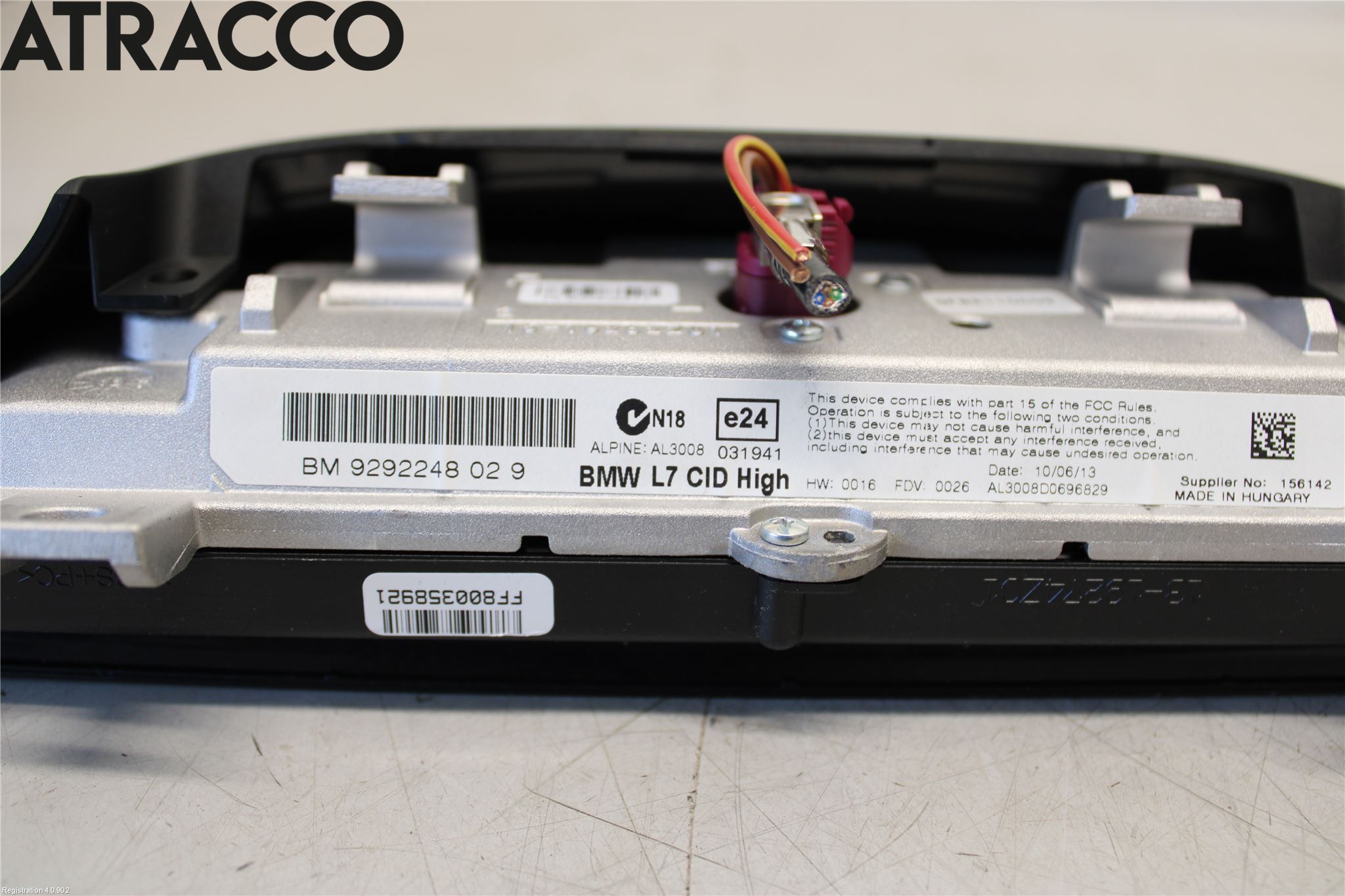 BMW 4 F32/F33/F82/F83 13-20 Multifunktionsdisplay