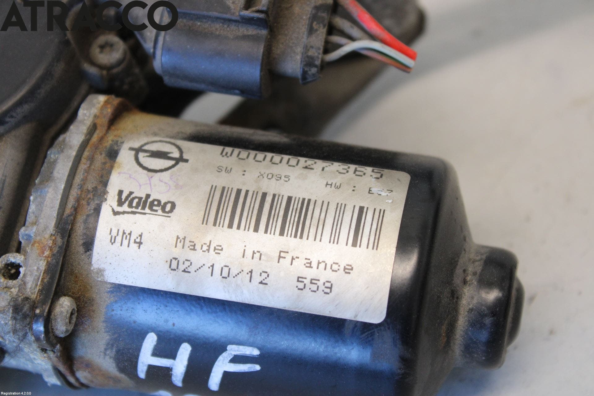 Opel ZAFIRA C 12-19 Viskermotor Frontrute