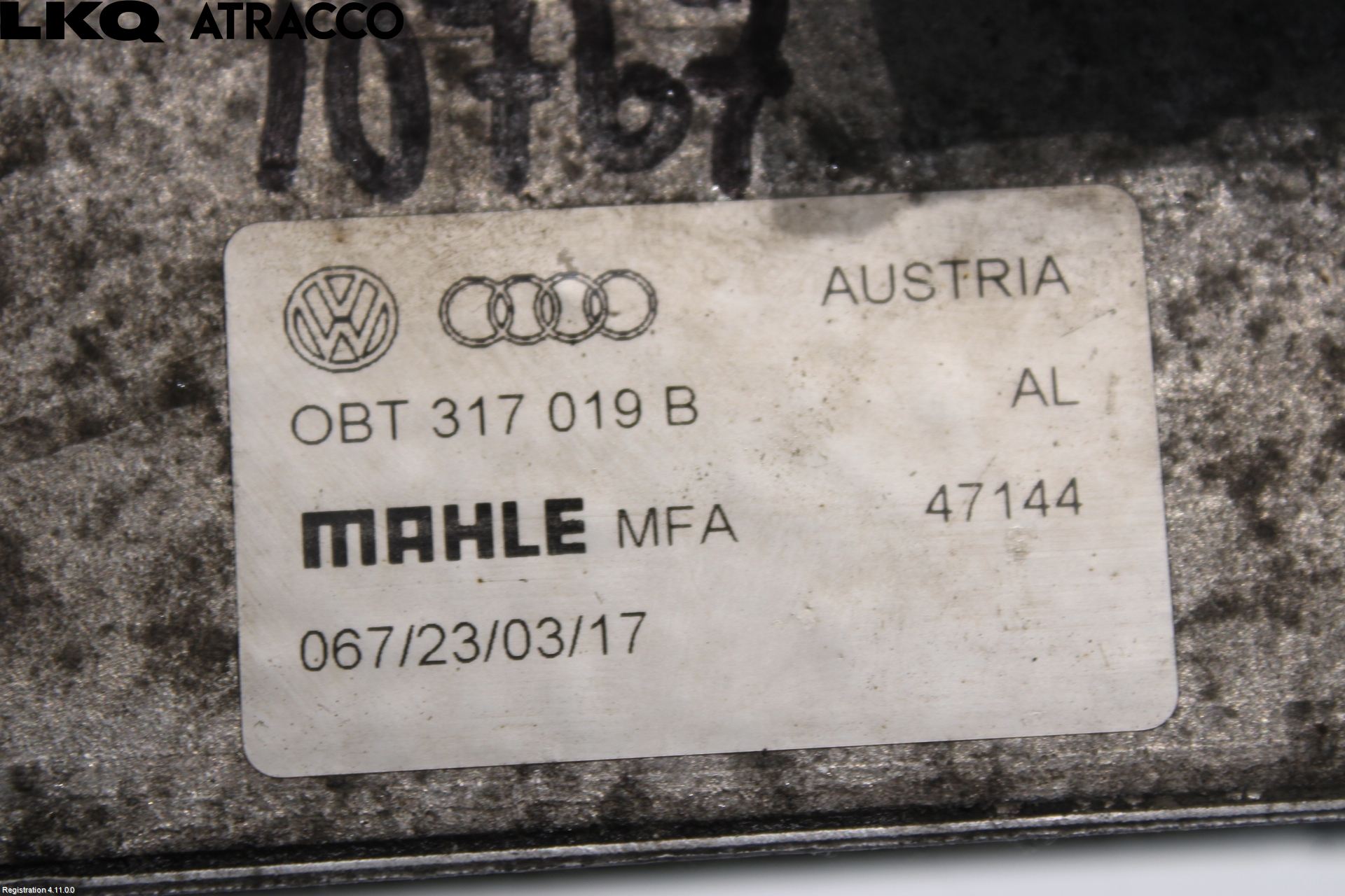 Volkswagen VW TRANSP/CARAVELLE (T6) 16-22 Radiator Oljekjøler Automatgea
