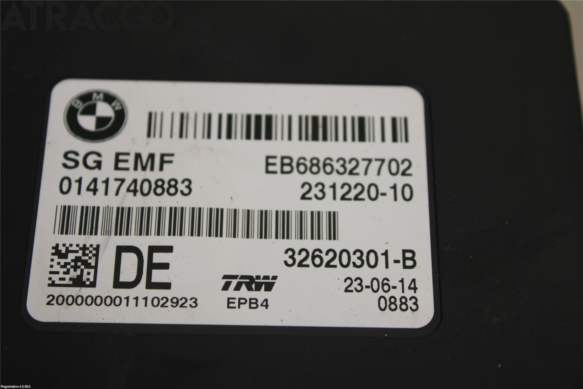 BMW 5 F10/F11/F18 09-17 Styreenhet Parkbrems