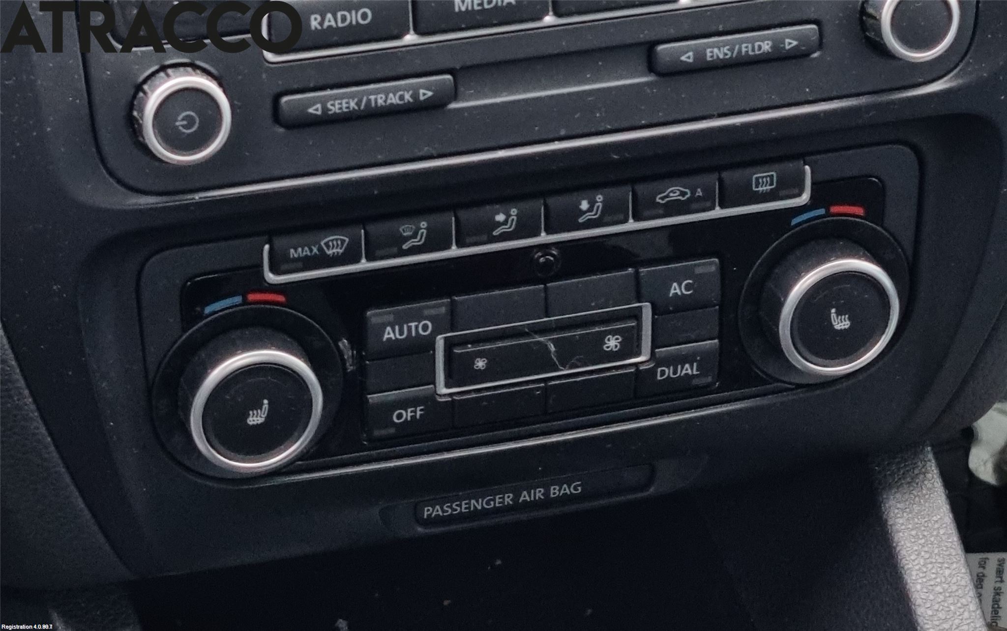 Volkswagen VW JETTA V 06-10 Varme Ac Betjening-Display