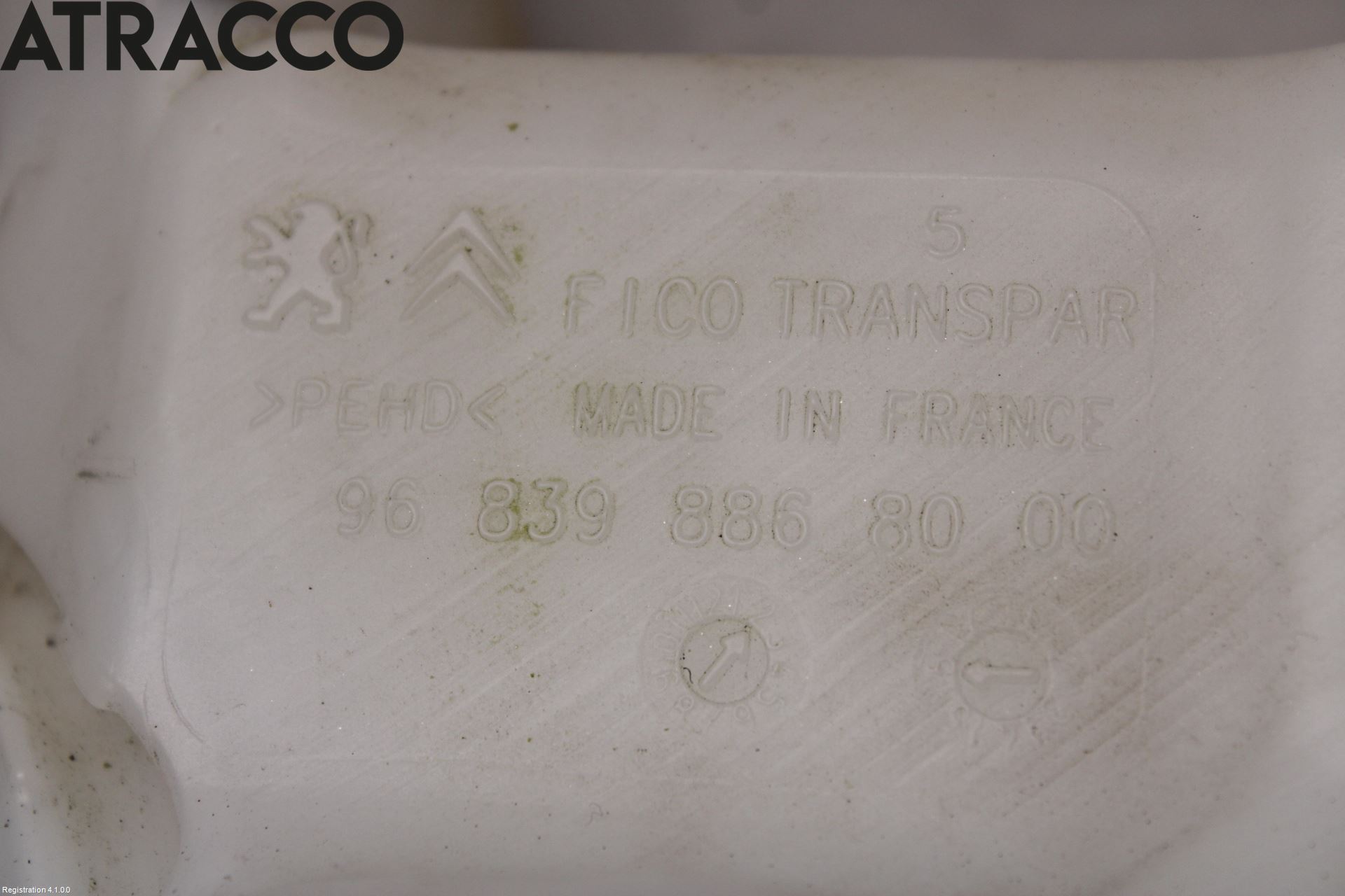 Peugeot 2008 13-20 Spylerbeholder Frontrute-Lykte