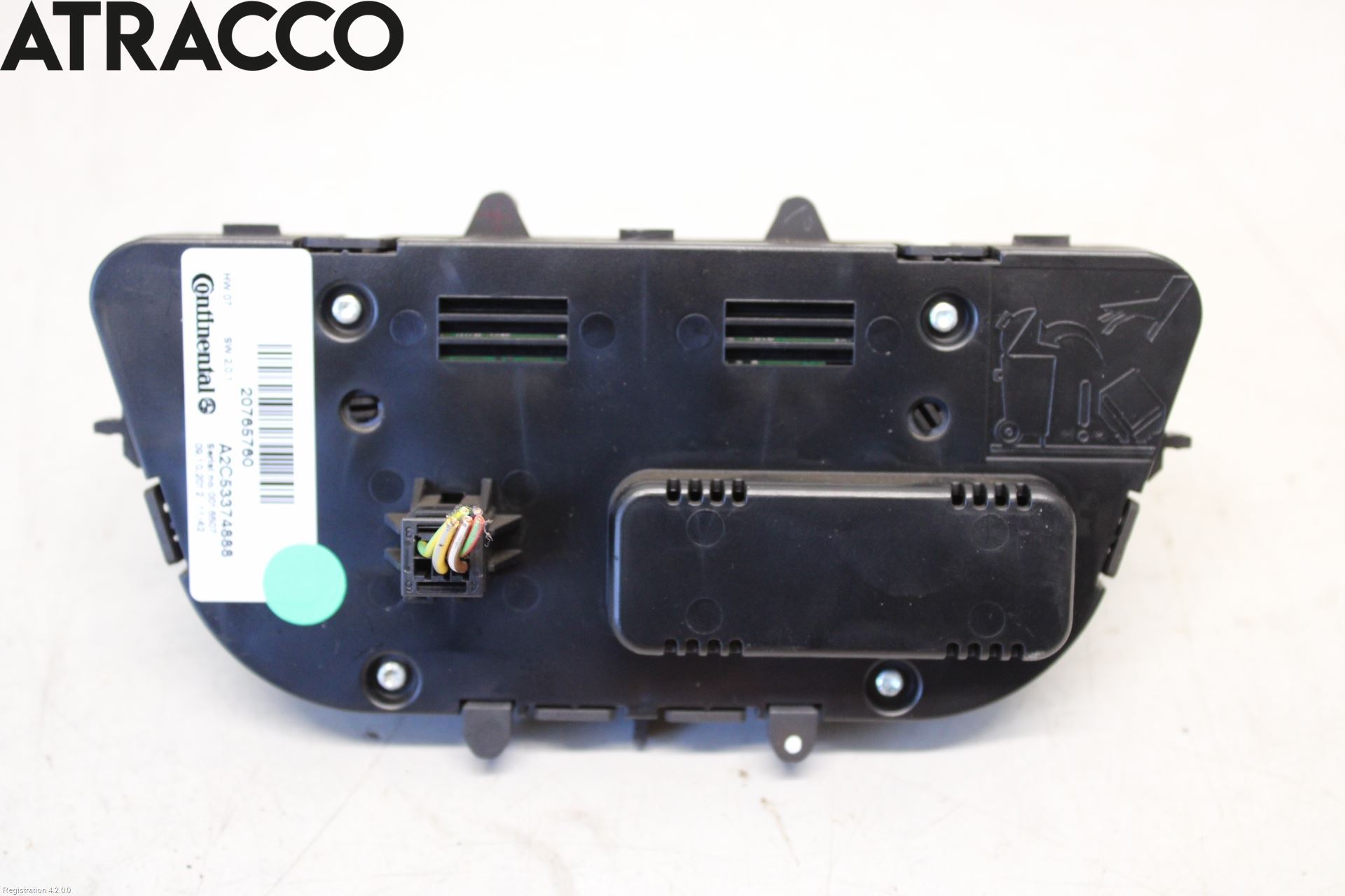 Opel ZAFIRA C 12-19 Varme Ac Betjening-Display