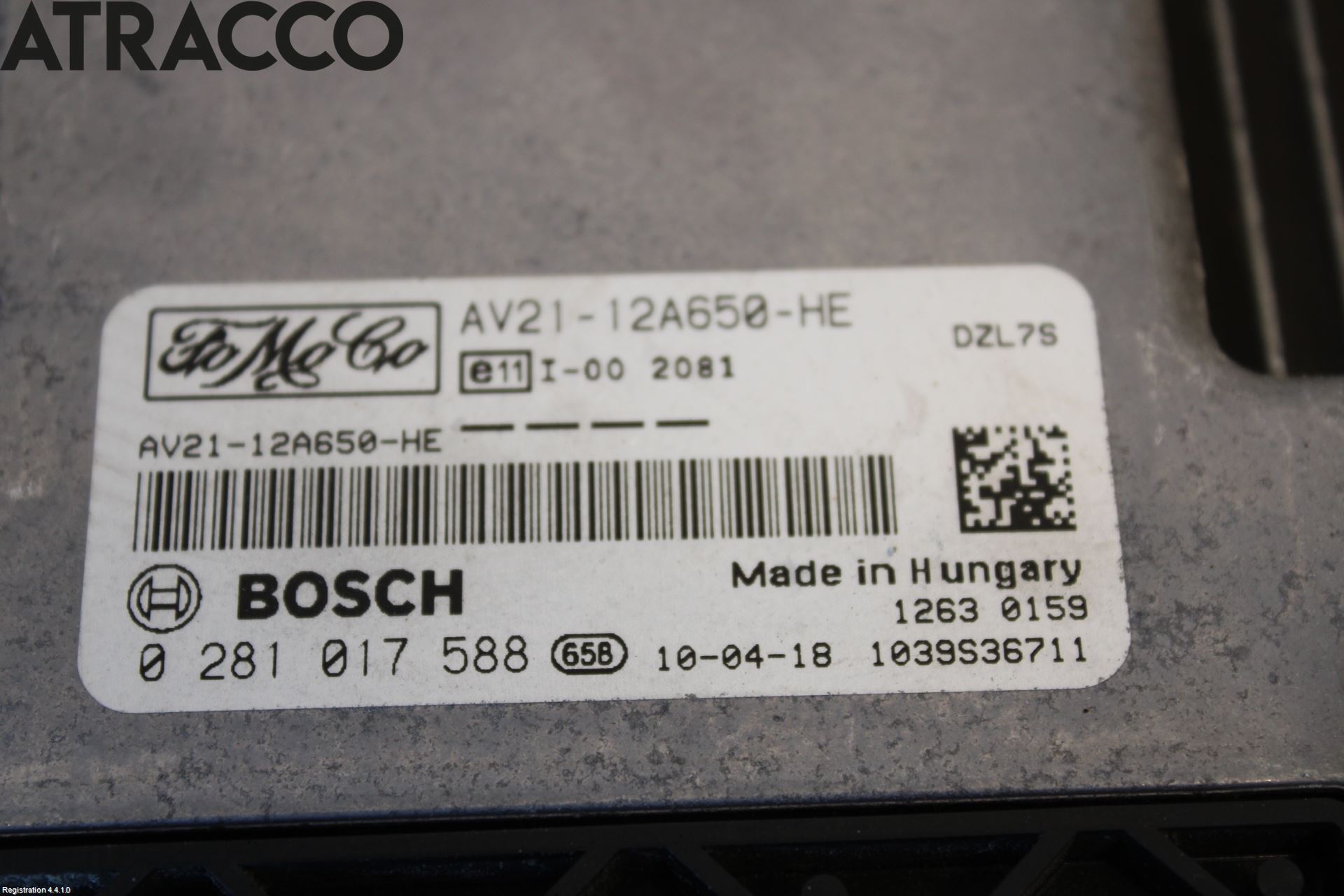 Ford FIESTA 09-12 Styreenhet Innsprøytning