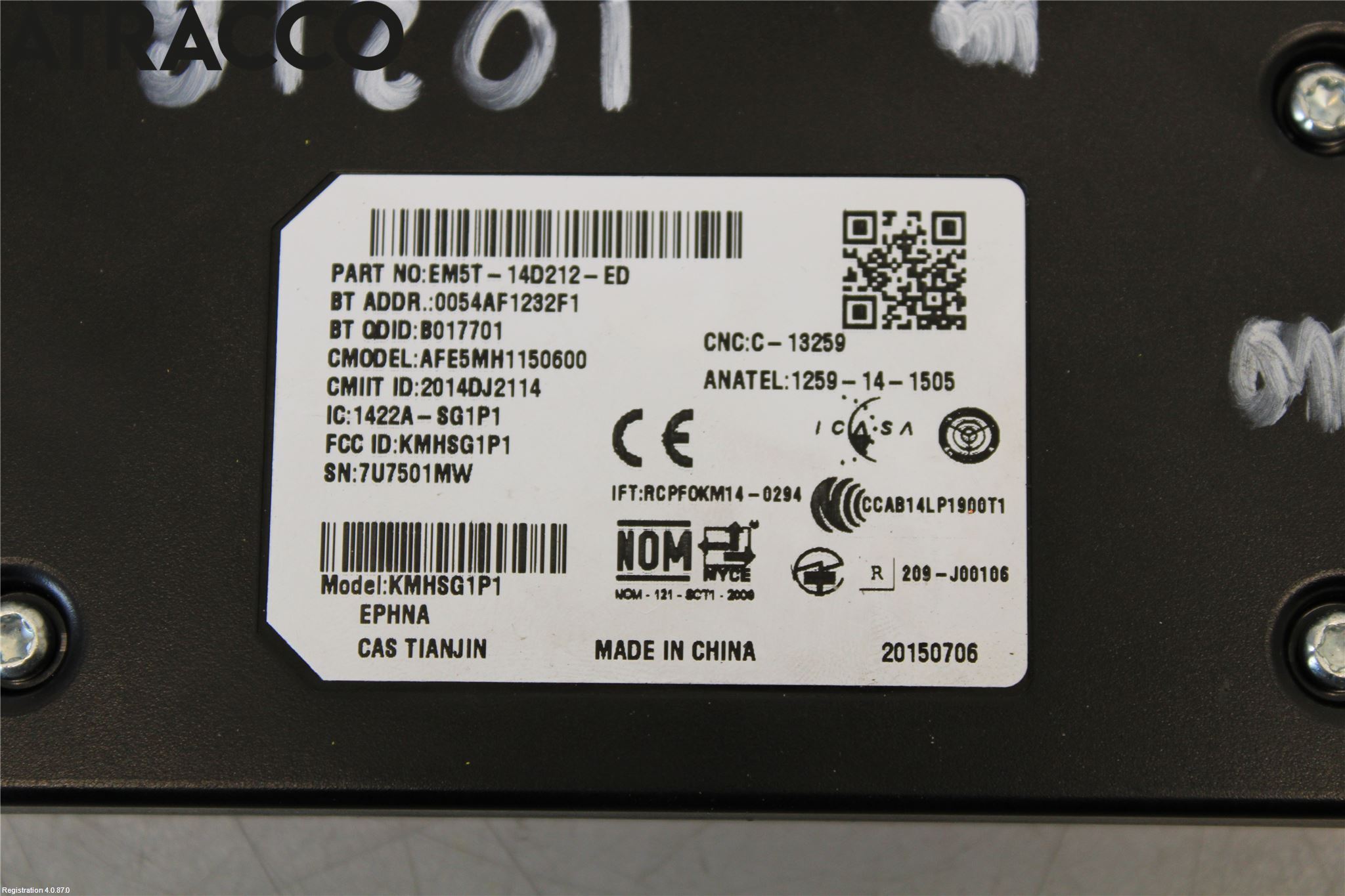 Ford RANGER EU 12-23 Styreenhet Øvrig