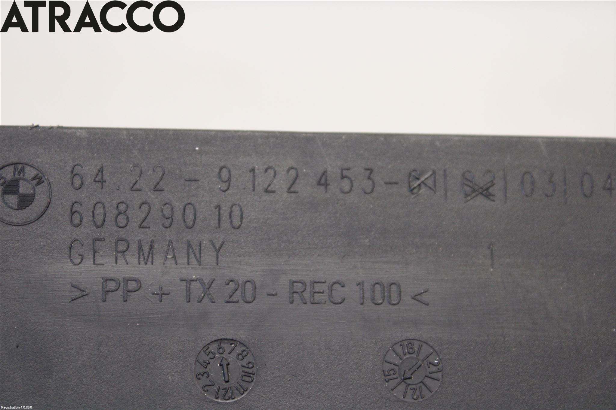 BMW 5 F10/F11/F18 09-17 Ventilationsutsläpp Bak