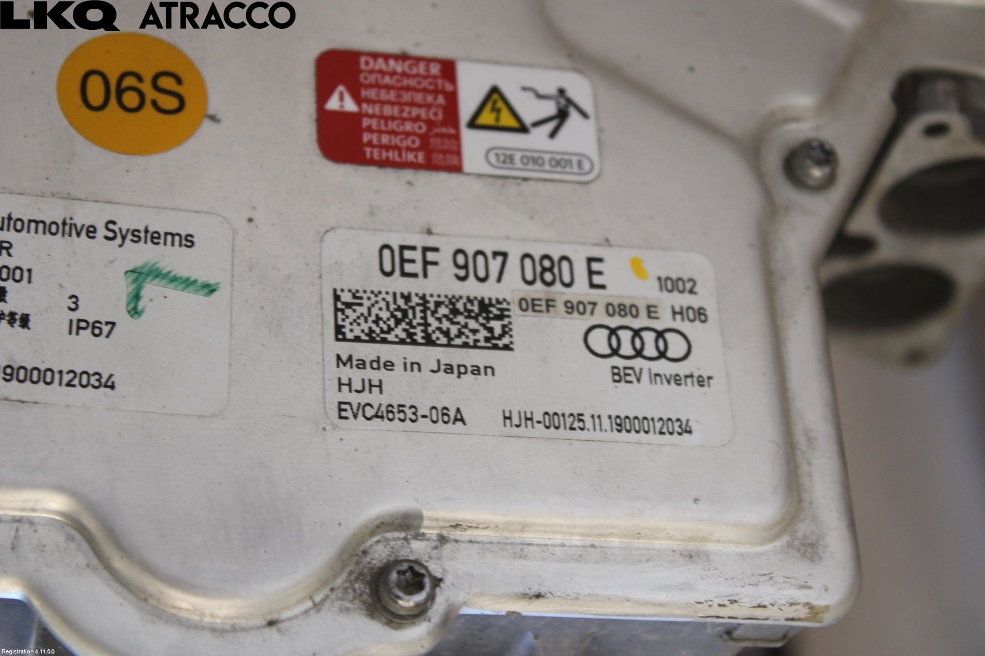 Audi E-TRON, S GE 19- Motor Elektrisk Fram