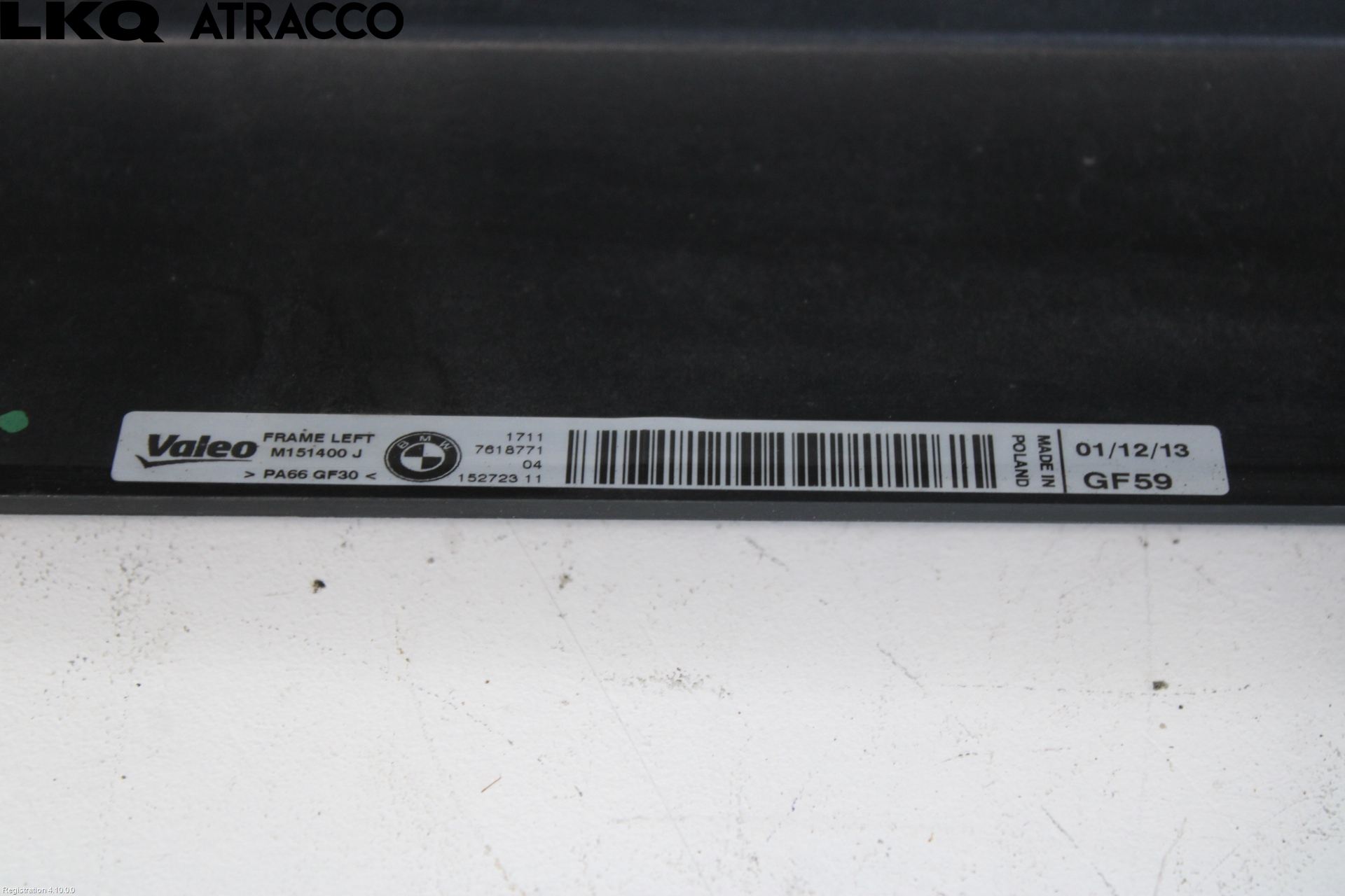 BMW 5 F10/F11/F18 09-17 Radiator Feste - Ramme - Bjelk