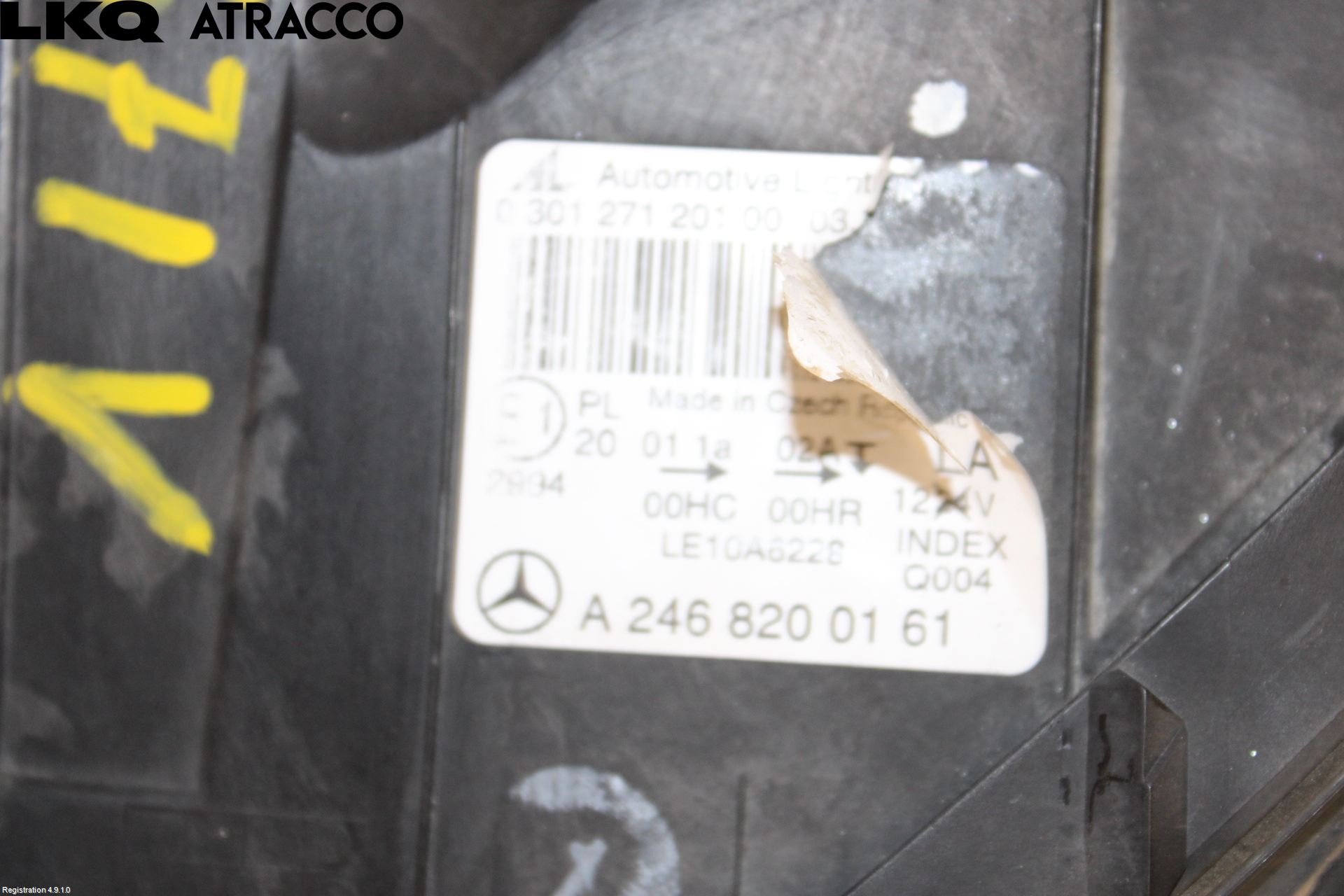 Mercedes-Benz MB B-KLASS (W246/W242) 12-19 Frontlykt Venstre