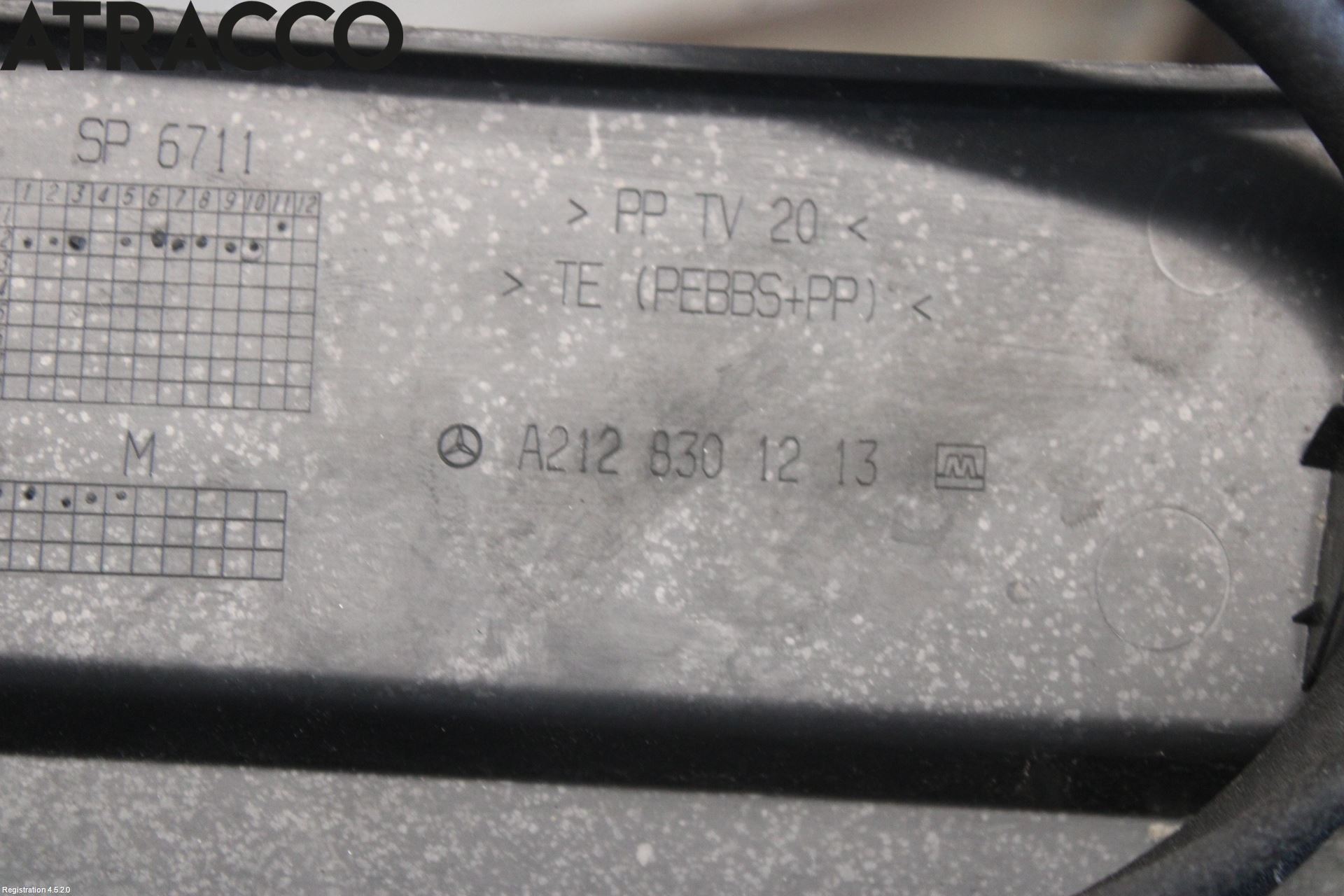 Mercedes-Benz MB E-KLASS (W212) 09-16 Visker Deksel-Grill-Under Frr