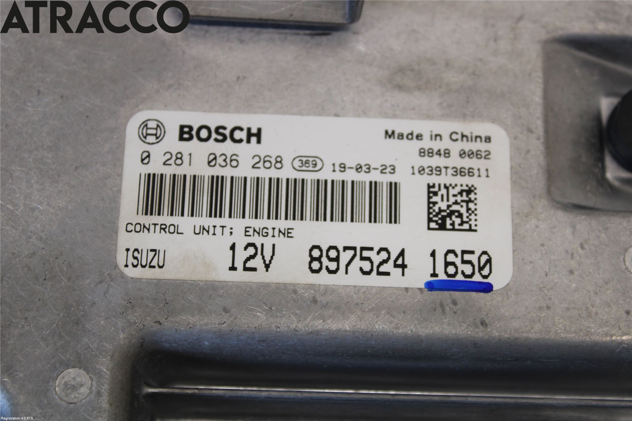 Isuzu D-MAX Styreenhet Innsprøytning