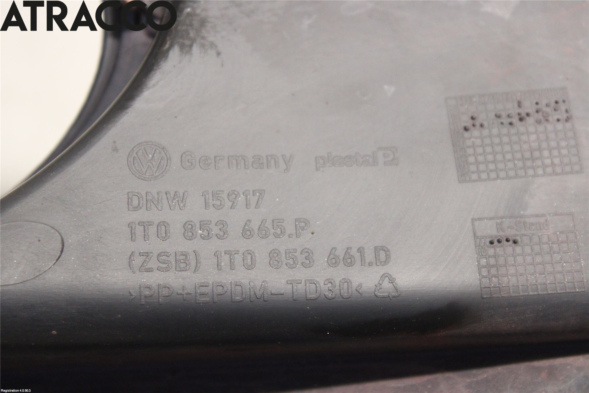 Volkswagen VW CADDY      04-10 Frontlykt Kurve-Tåkelys Ramme